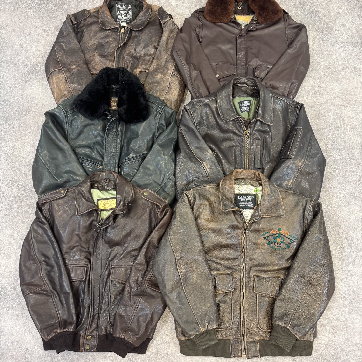cuir-aviateur-manteau-vintage-vetement-friperie-wholesaler-seconde-main-80-90-2000-2010