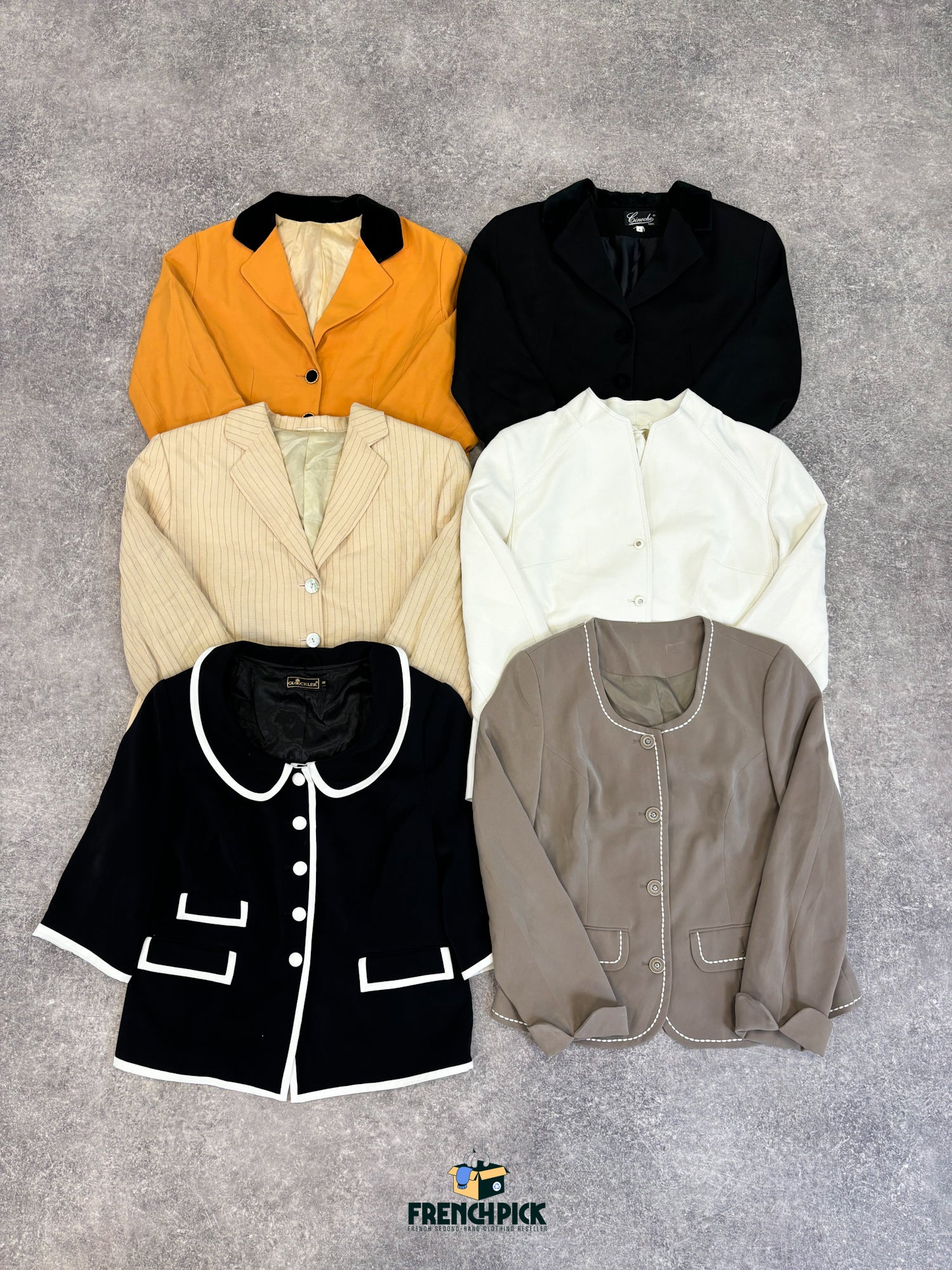 Vestes années 80 et 90 d'occasion Grossiste vêtements de seconde