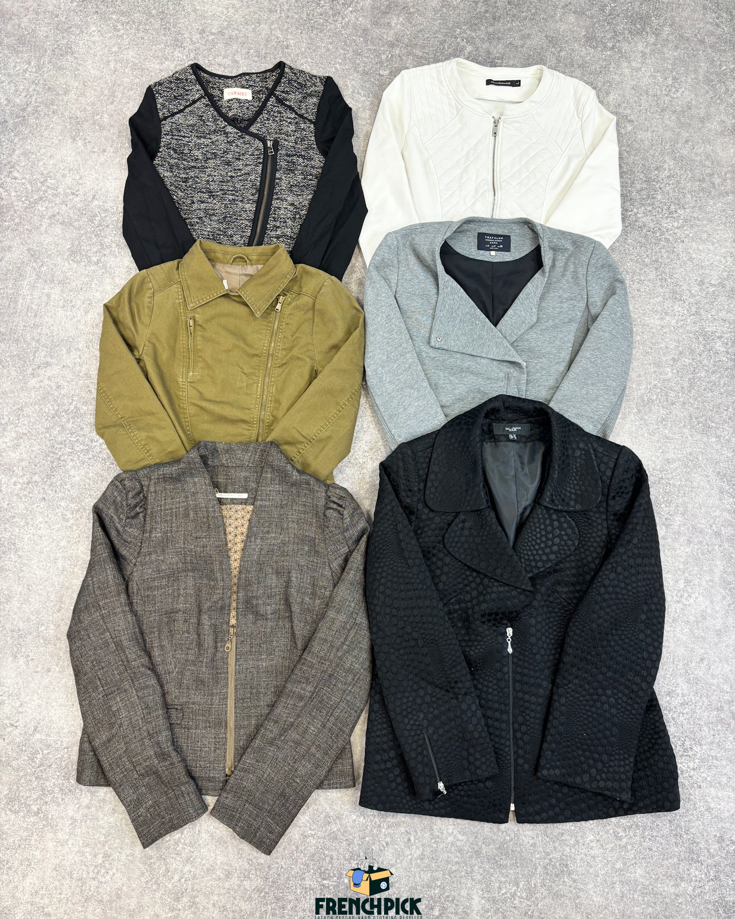 Blazer-zip-zippe-fermeture-femme-marque-moderne-vintage-vetement-grossiste-friperie-wholesaler-seconde-main-occasion-textile-piece-80-90-2000-2010