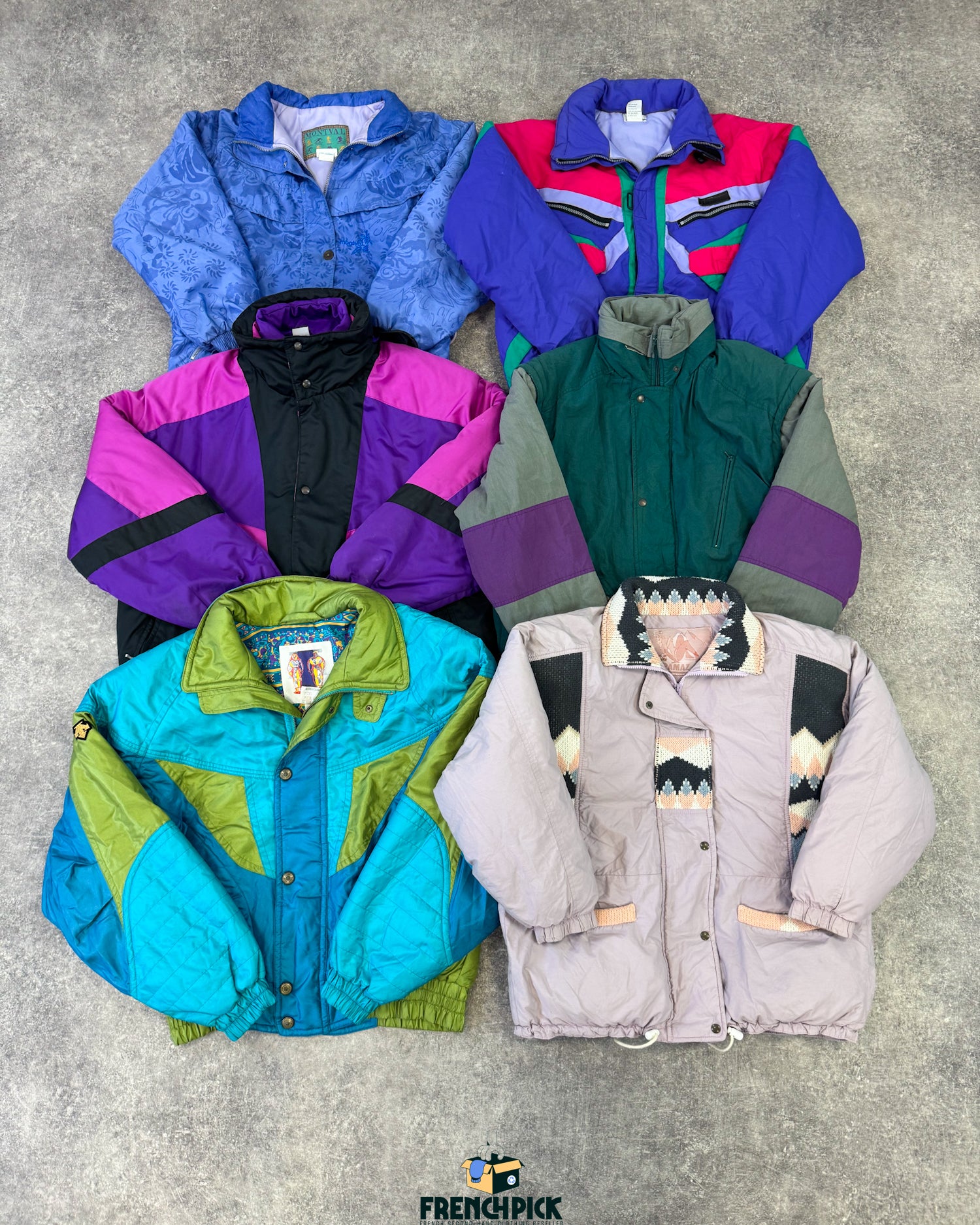 blouson-de-ski-technique-flashy-couleurs-fluo-neige-montagnes-hiver-femme-homme-vintage-vetement-grossiste-friperie-wholesaler-seconde-main-marque-occasion-textile-piece-annees-80-90-2000-2010-french-pick