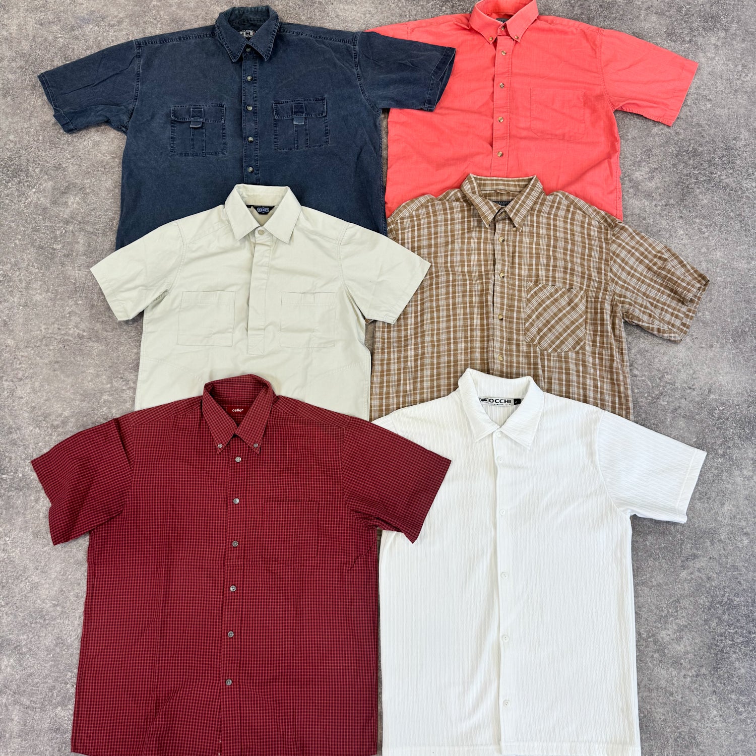 chemise-manches-courtes-homme-vintage-vetement-grossiste-friperie-wholesaler-seconde-main-marque-occasion-textile-piece-80-90-2000-2010-french-pick