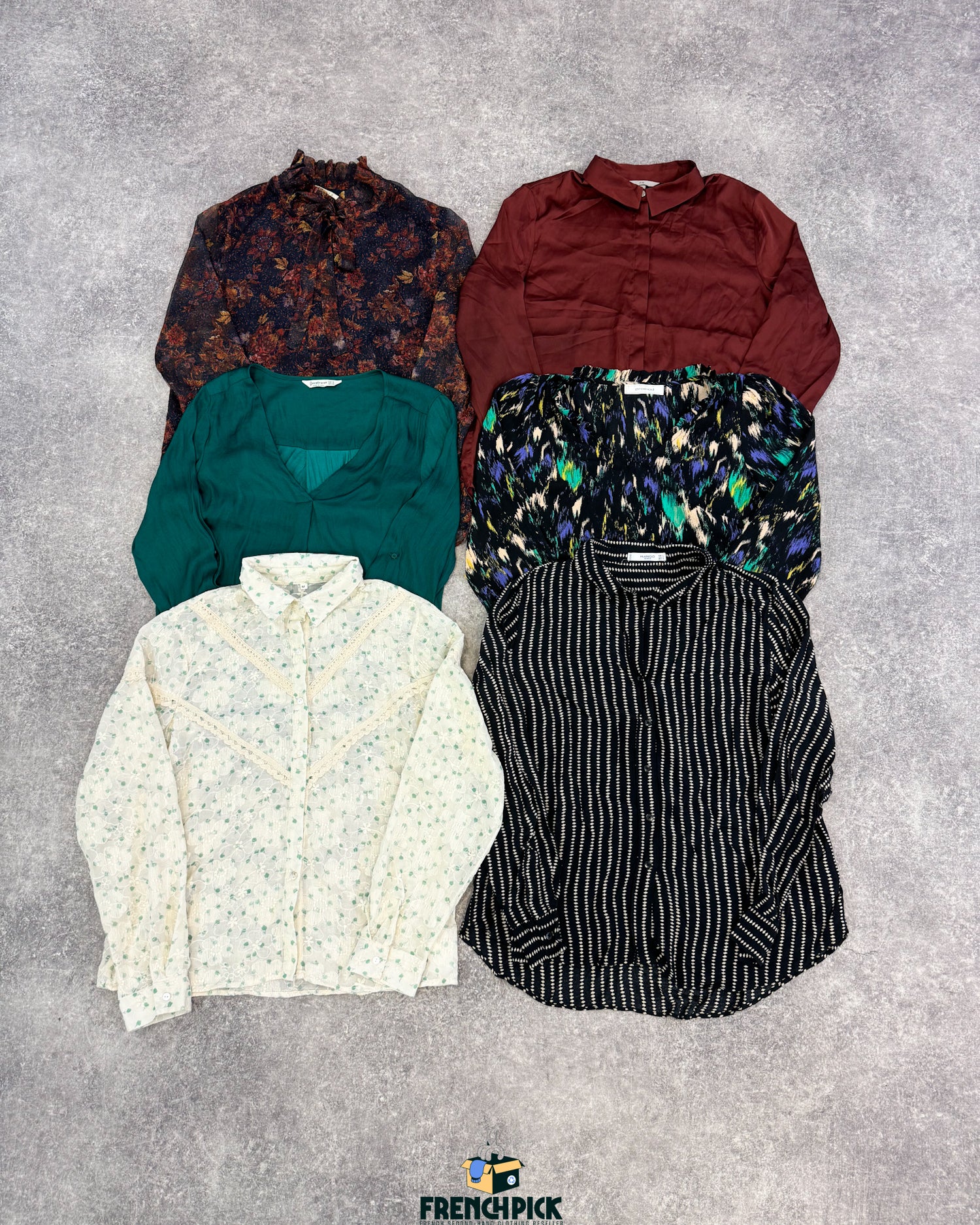 chemisier-manches-longues-femme-grossiste-vintage-vetement-friperie-wholesaler-seconde-main-80-90-2000-2010