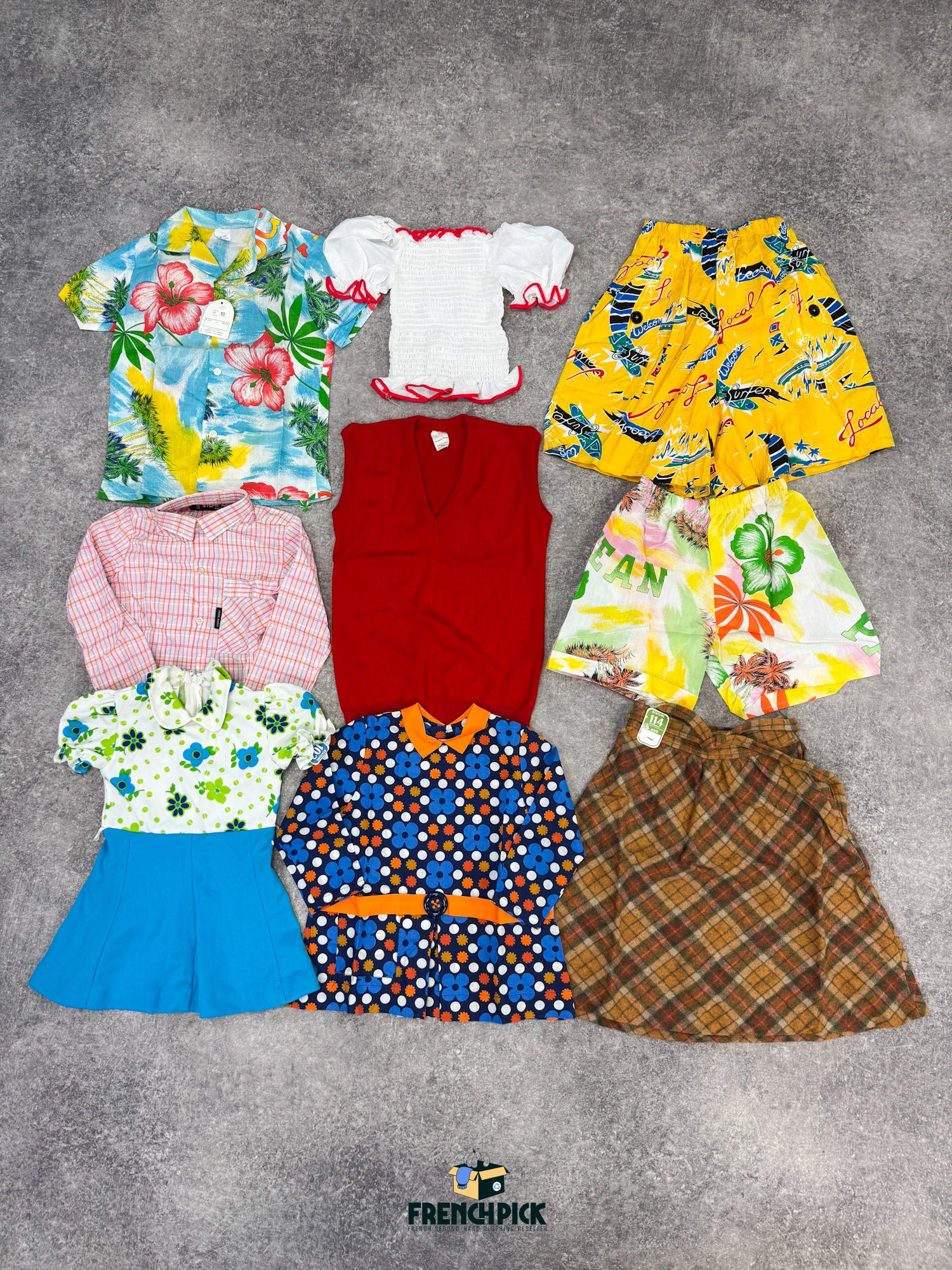 Deadstock vêtements enfants années 70 d'occasion Grossiste