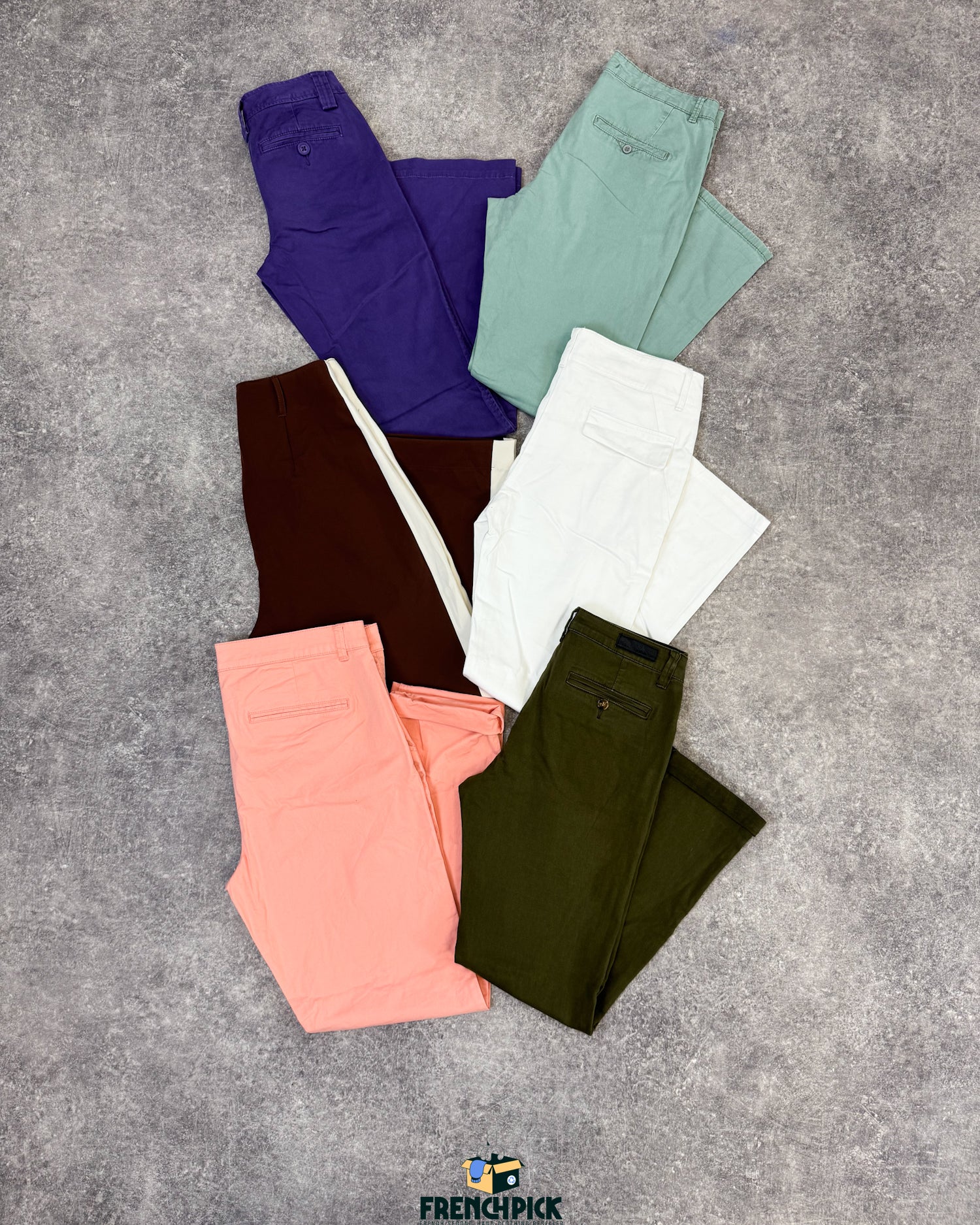 Pantalon-fluide-couleurs-colore-femme-moderne-vetement-grossiste-friperie-wholesaler-seconde-main-marque-occasion-textile-piece-annees-80-90-2000-2010-french-pick