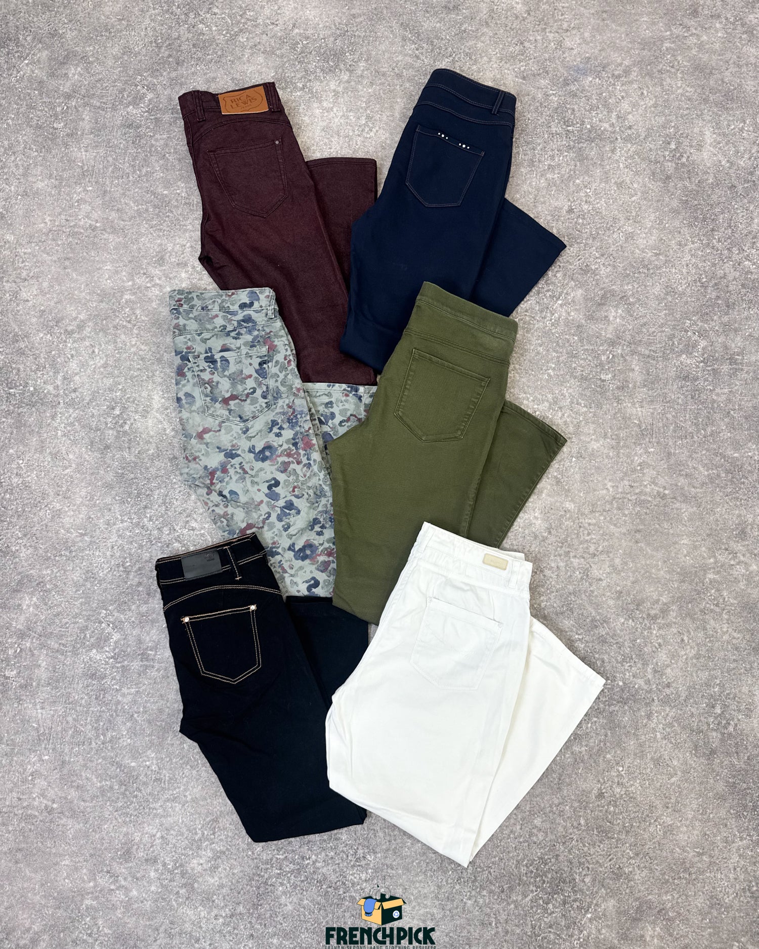 Pantalon-stretch-extensible-femme-moderne-vetement-grossiste-friperie-wholesaler-seconde-main-marque-occasion-textile-piece-annees-80-90-2000-2010-french-pick