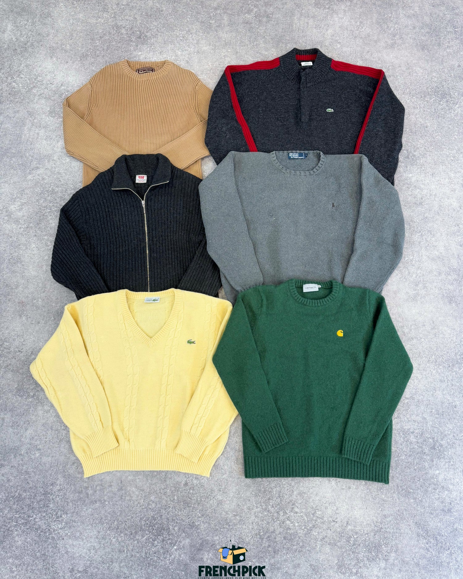 pull-homme-marque-brand-lacoste-ralph-lauren-hugo-boss-columbia-femme-moderne-vintage-vetement-grossiste-friperie-wholesaler-seconde-main-marque-occasion-textile-piece-80-90-2000-2010-french-pick