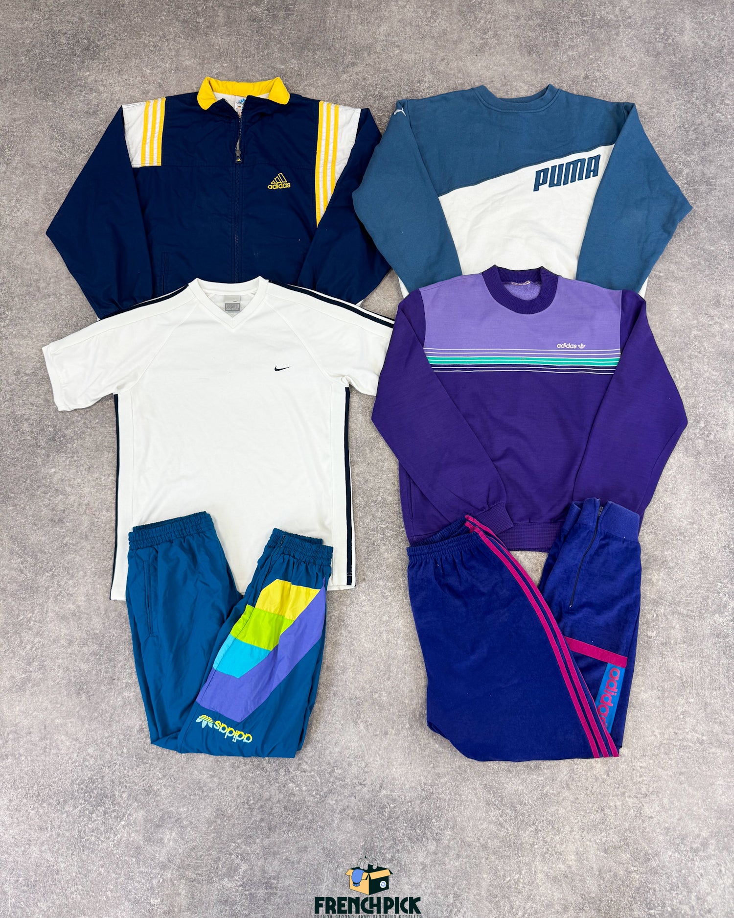 sport-sportswear-jogging-veste-sweat-adidas-nike-puma-homme-femme-vintage-80-90-vetement-grossiste-friperie-wholesaler-seconde-main-marque-occasion-textile-piece-80-90-2000-2010-french-pick