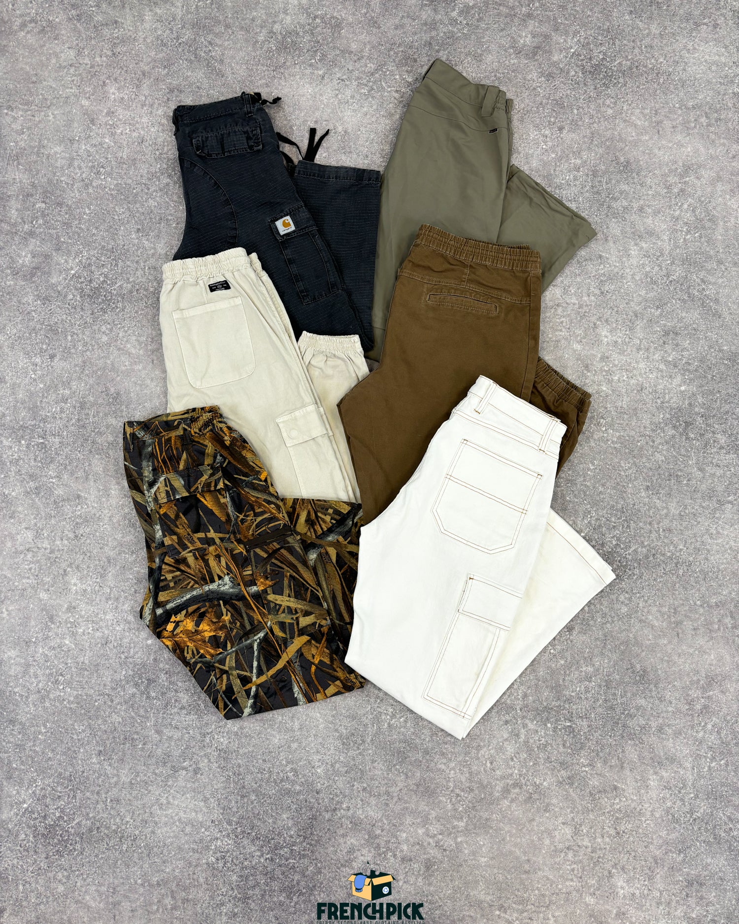 cargo-pantalon-technique-seconde-main-grossiste-vintage-vetement-fripe-wholesale-style-annee-80-90-2000-2010