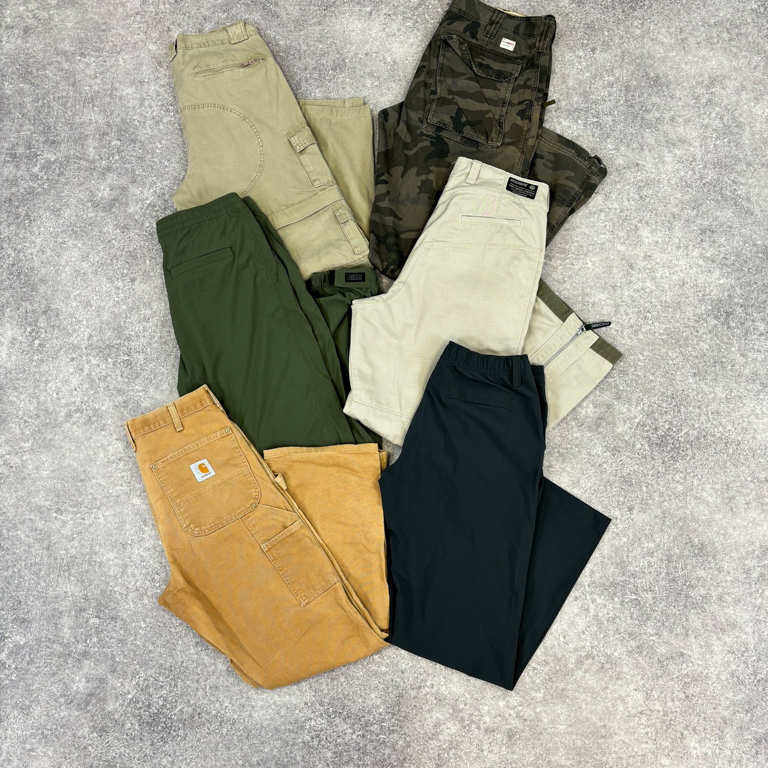 cargo-pantalon-technique-seconde-main-grossiste-vintage-vetement-fripe-wholesale-style-annee-80-90-2000-2010