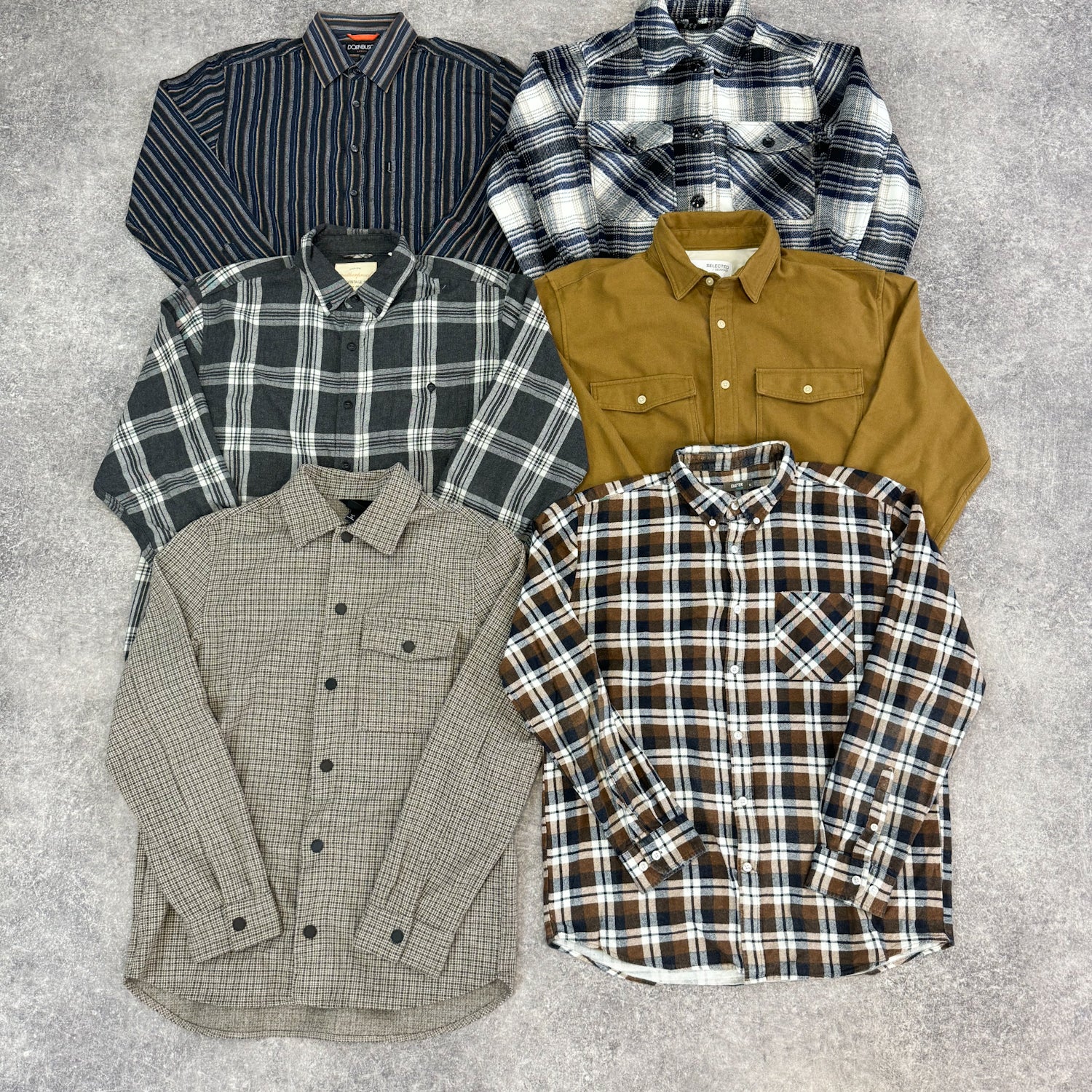 chemise-flanelle-homme-femme-grossiste-vintage-vetement-friperie-wholesaler-seconde-main-80-90-2000-2010