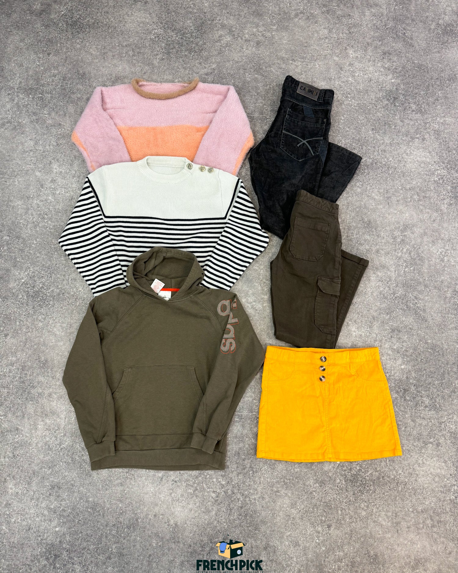 enfant-6-14-ans-pantalon-pull-robe-gilet-manteau-grossiste-vintage-moderne-vetement-friperie-wholesaler-seconde-main-80-90-2000-2010