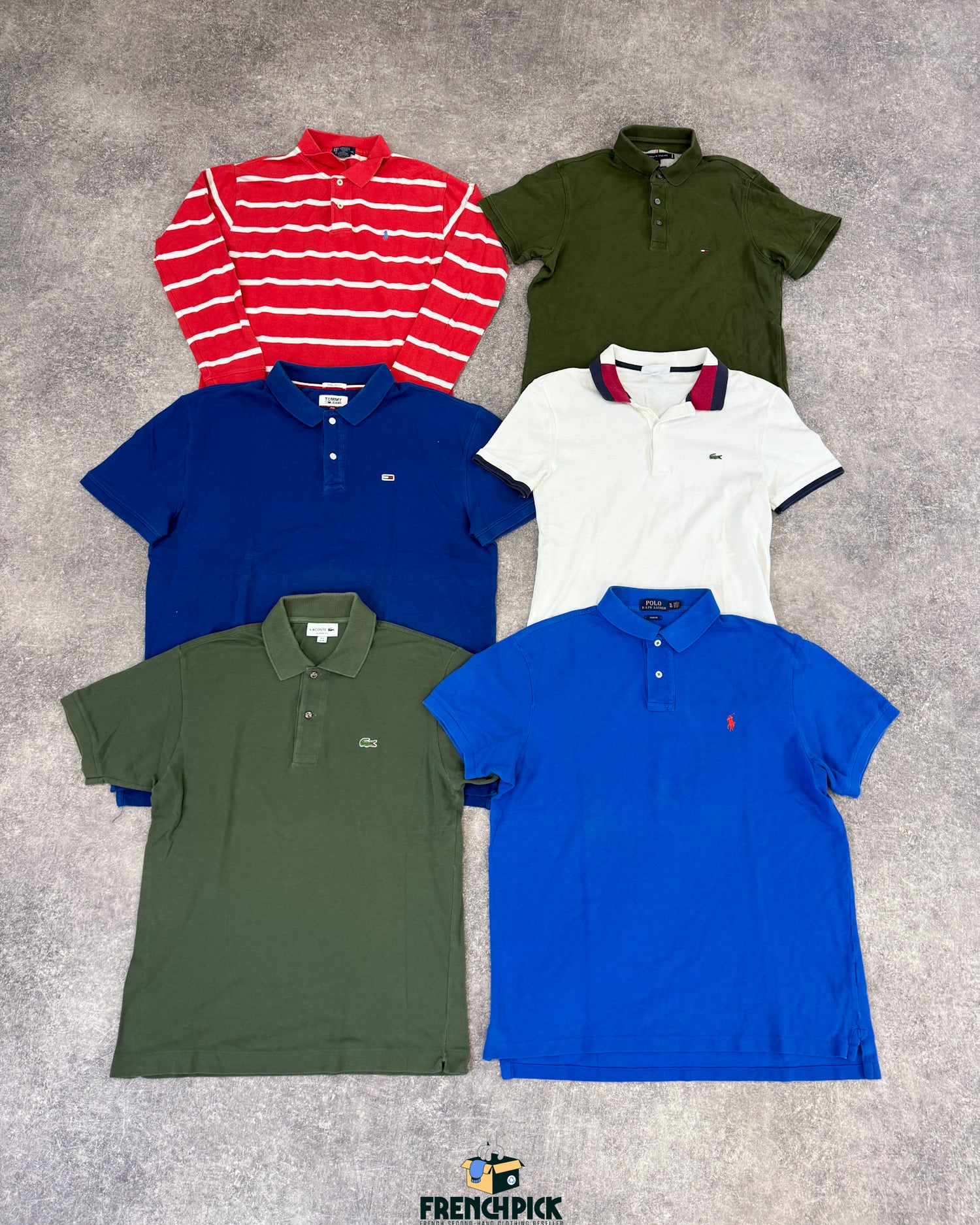 polo-brand-marque-lacoste-ralph-lauren-tommy-hilfiger-homme-femme-moderne-vintage-vetement-grossiste-friperie-wholesaler-seconde-main-marque-occasion-textile-piece-80-90-2000-2010-french-pick