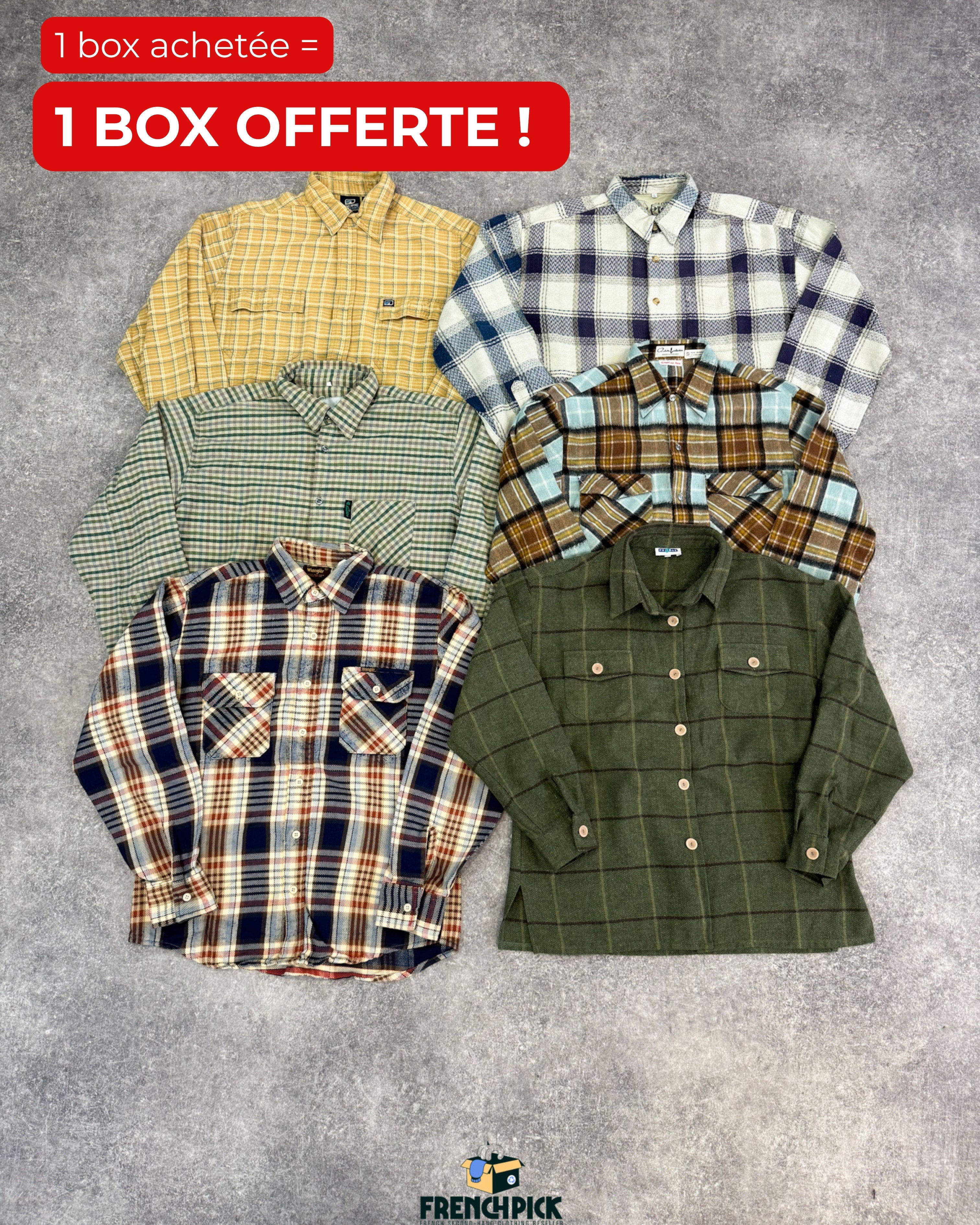 CHEMISE EN FLANELLE HOMME - 20KG