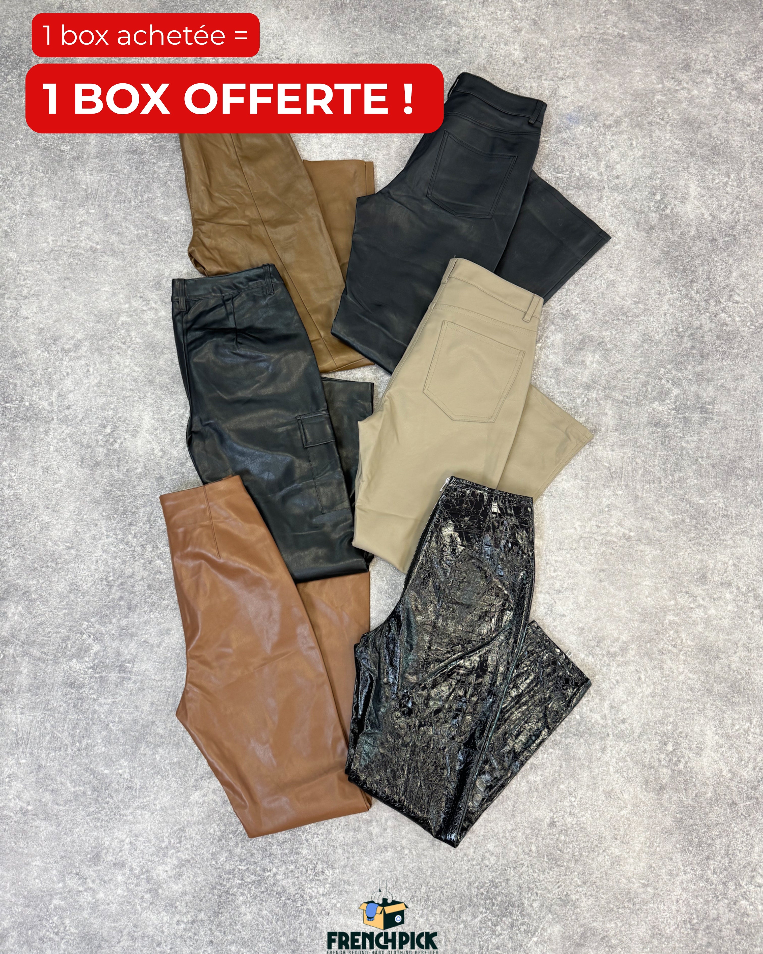 WOMEN'S FAUX LEATHER TROUSERS - 20KG