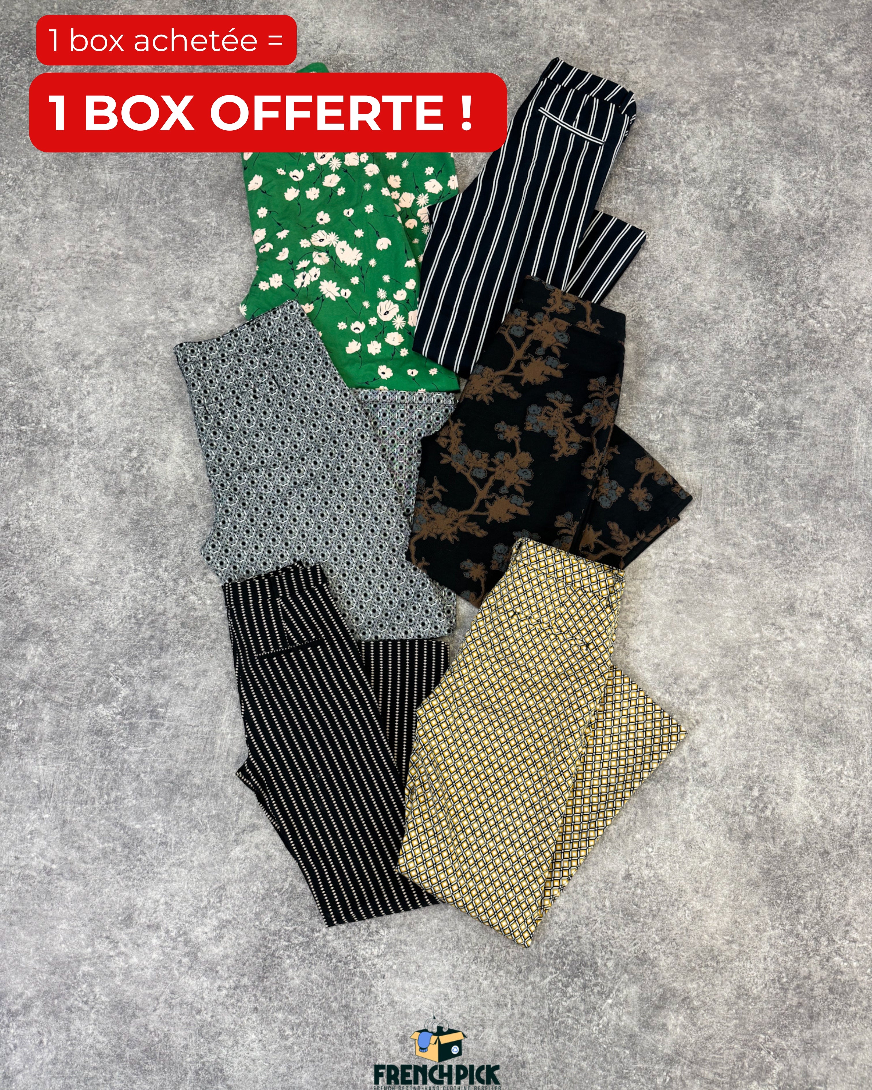 WOMEN'S PATTERNED TROUSERS - 20KG