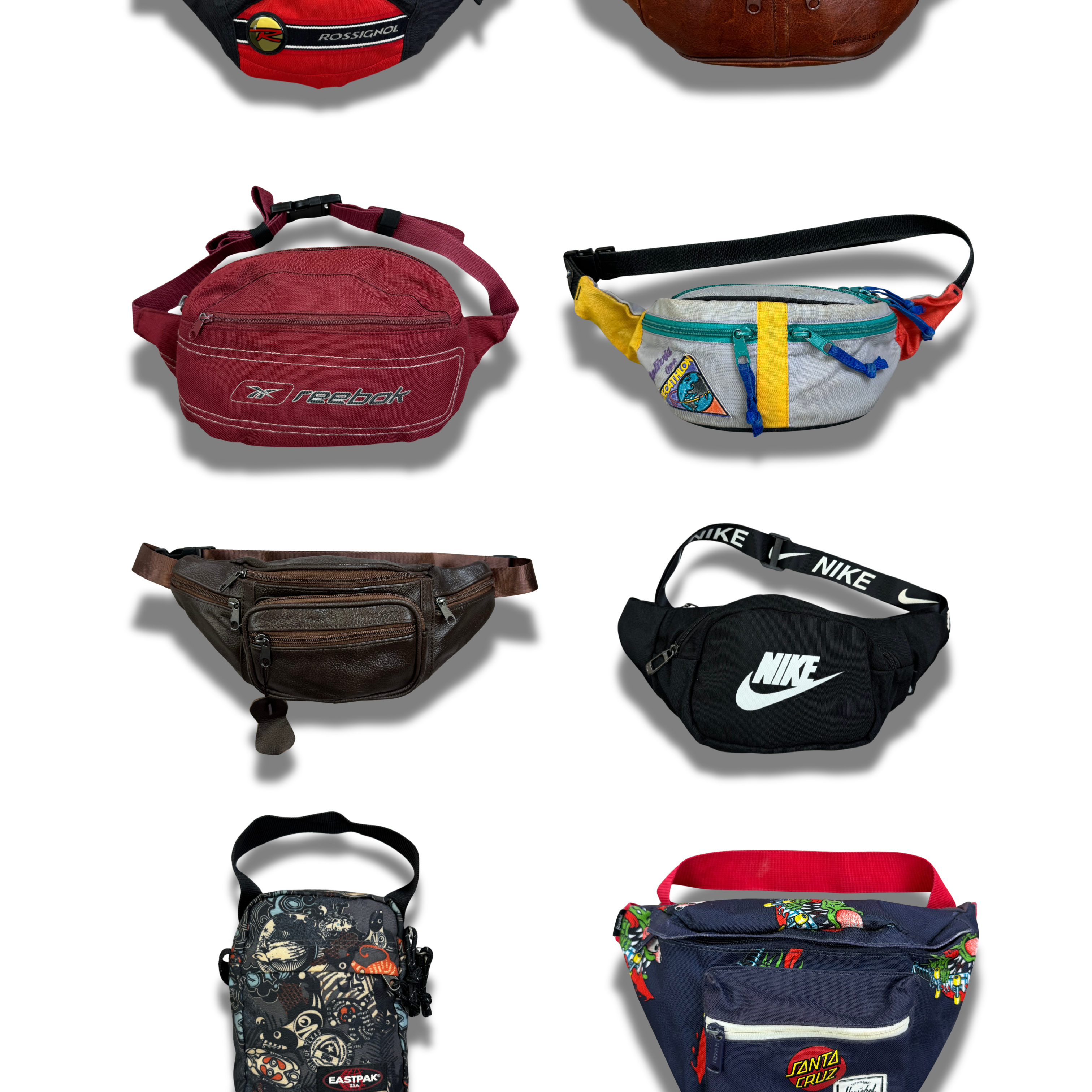 Sac-banane-saccoche-cuir-marques-nike-adidas-eastpack-rossignol-reebok-santa-cruz-femme-homme-moderne-vintage-vetement-grossiste-friperie-wholesaler-seconde-main-marque-occasion-textile-piece-annees-80-90-2000-2010-french-pick