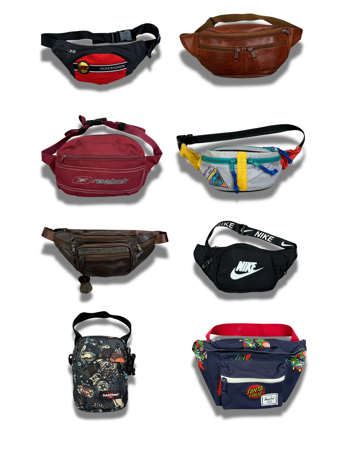 Sac-banane-saccoche-cuir-marques-nike-adidas-eastpack-rossignol-reebok-santa-cruz-femme-homme-moderne-vintage-vetement-grossiste-friperie-wholesaler-seconde-main-marque-occasion-textile-piece-annees-80-90-2000-2010-french-pick