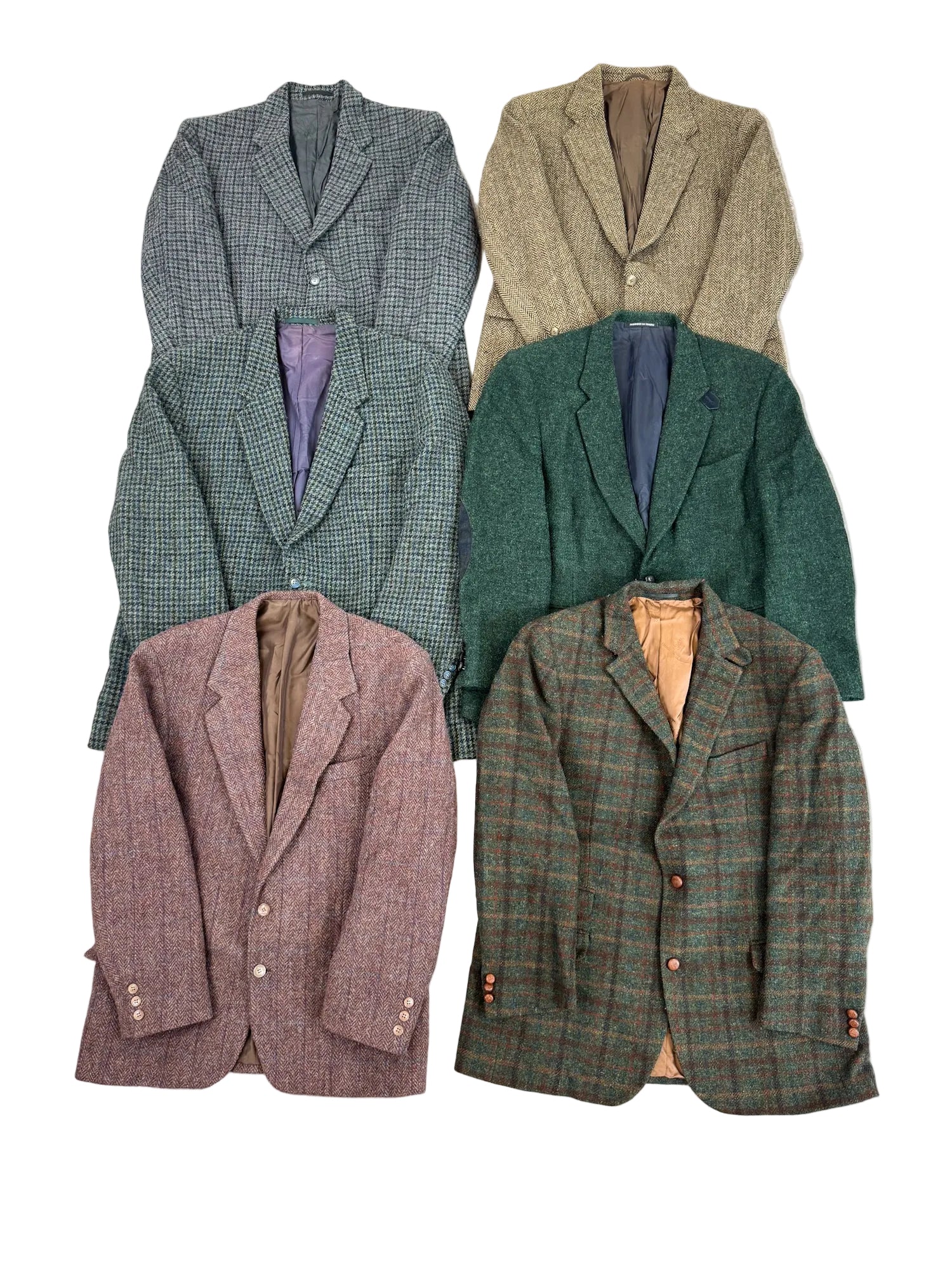 blazer-harris-tweed-homme-femme-vintage-moderne-laine-tweed-british-tailoring-veste-structuree-motifs-carreaux-chevrons-seconde-main-friperie-grossiste-wholesaler-vetement-vintage-80-90-2000-french-pick-reseller-vinted