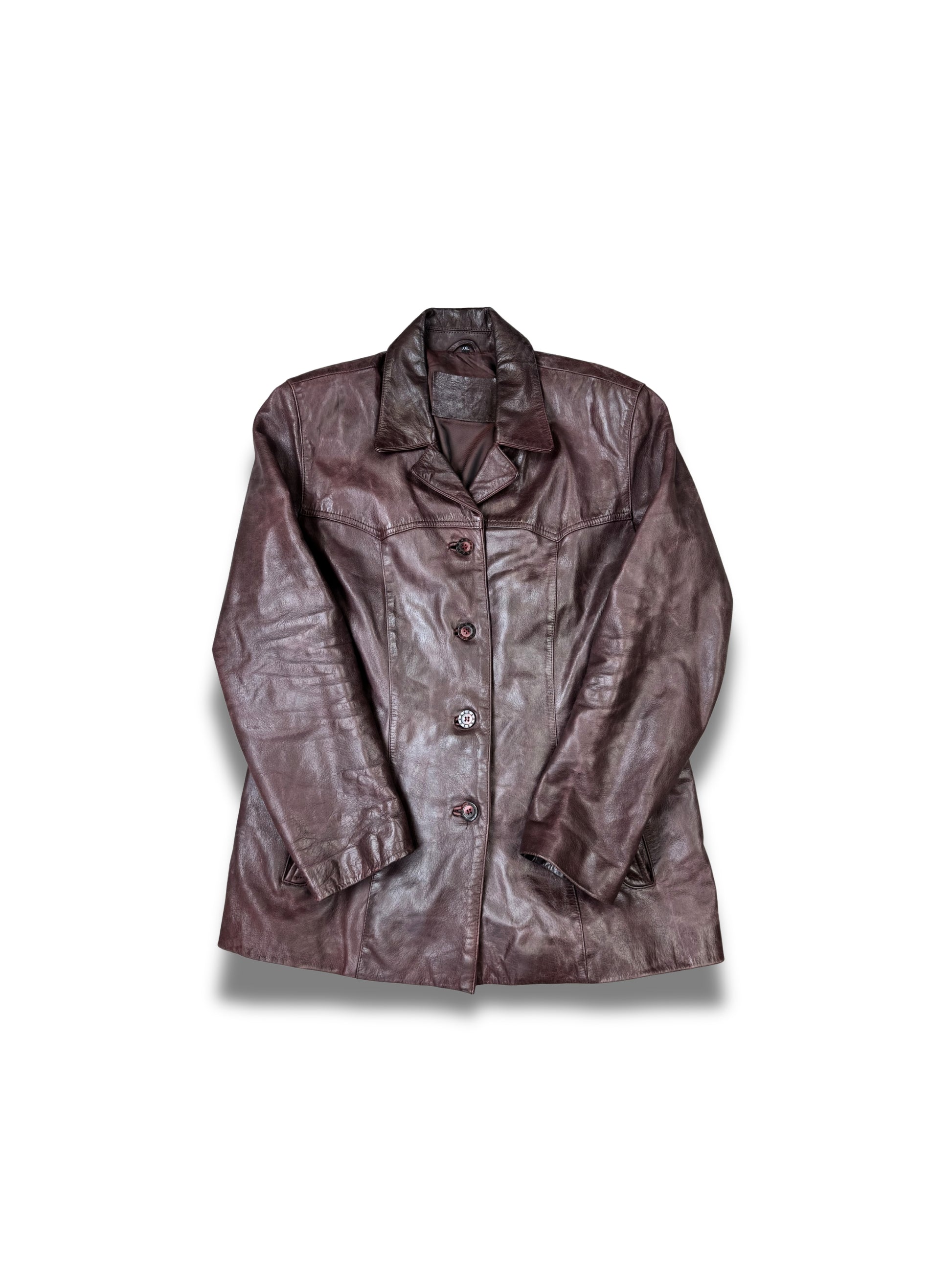 cuirs-veste-en-cuir-blazer-vintage-vrai-cuir-de-vache-daimpatine-ancien-homme-vintage-vetements-femme-vintage-vetement-grossiste-friperie-wholesaler-seconde-main-marque-occasion-textile-piece-annees-80-90-2000-2010-french-pick-reseller-vinted-reseller-vinted-vente-en-ligne