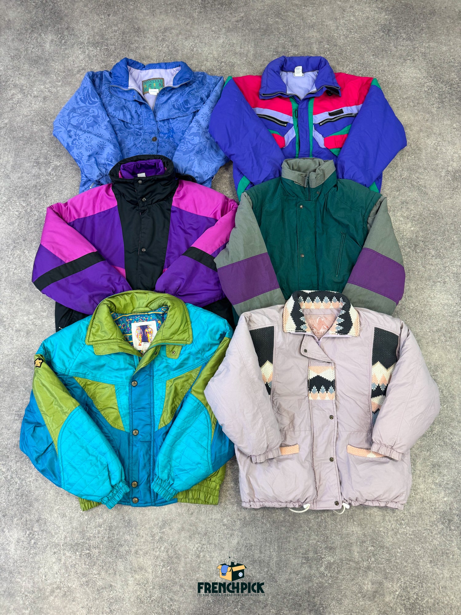 blouson-de-ski-technique-flashy-couleurs-fluo-neige-montagnes-hiver-femme-homme-vintage-vetement-grossiste-friperie-wholesaler-seconde-main-marque-occasion-textile-piece-annees-80-90-2000-2010-french-pick