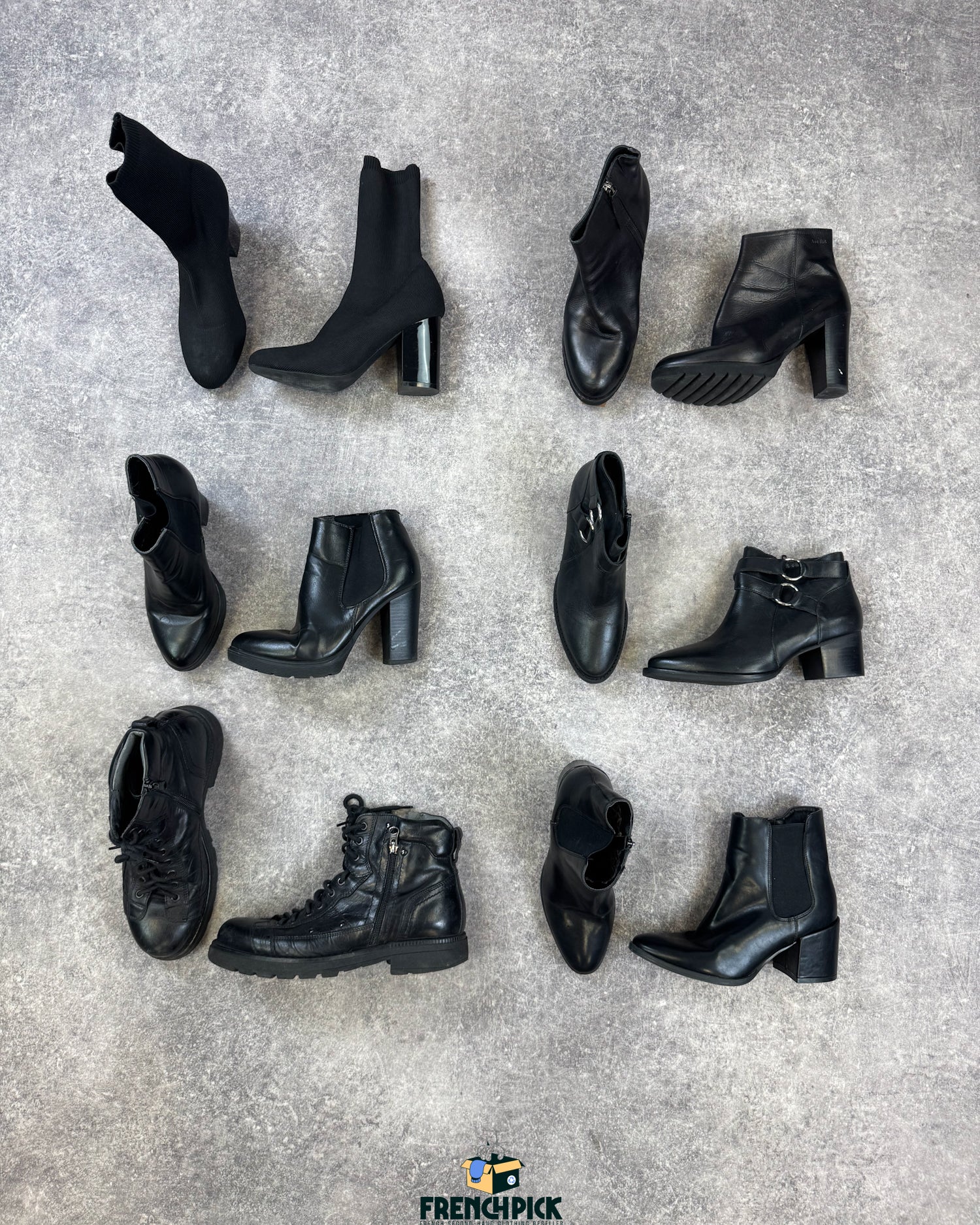 chaussures-bottes-bottines-cuir-hiver-femme-moderne-vetement-grossiste-friperie-wholesaler-seconde-main-marque-occasion-textile-piece-80-90-2000-2010-french-pick