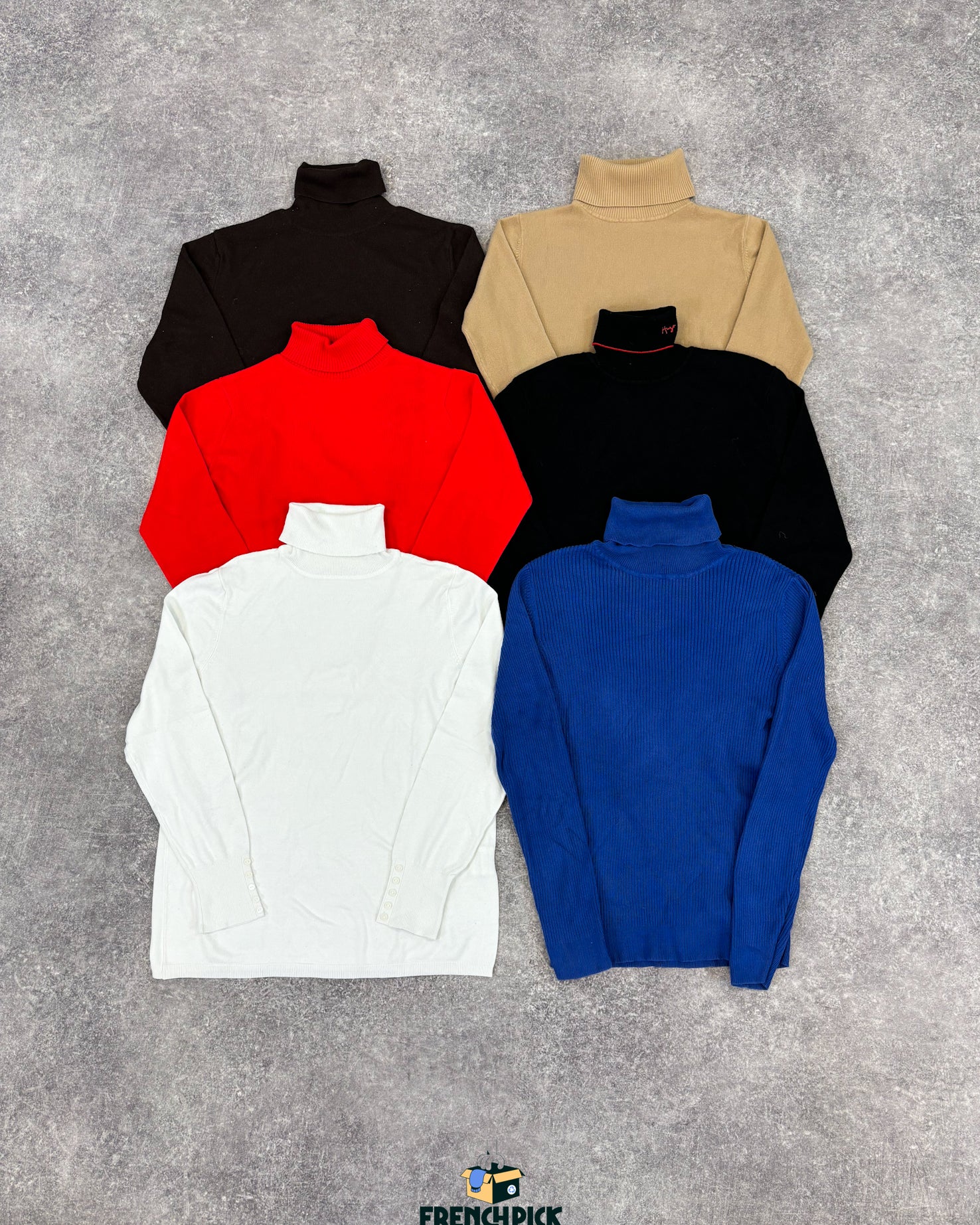 col-roulé-vintage-friperie-grossiste-seconde-main-lacoste