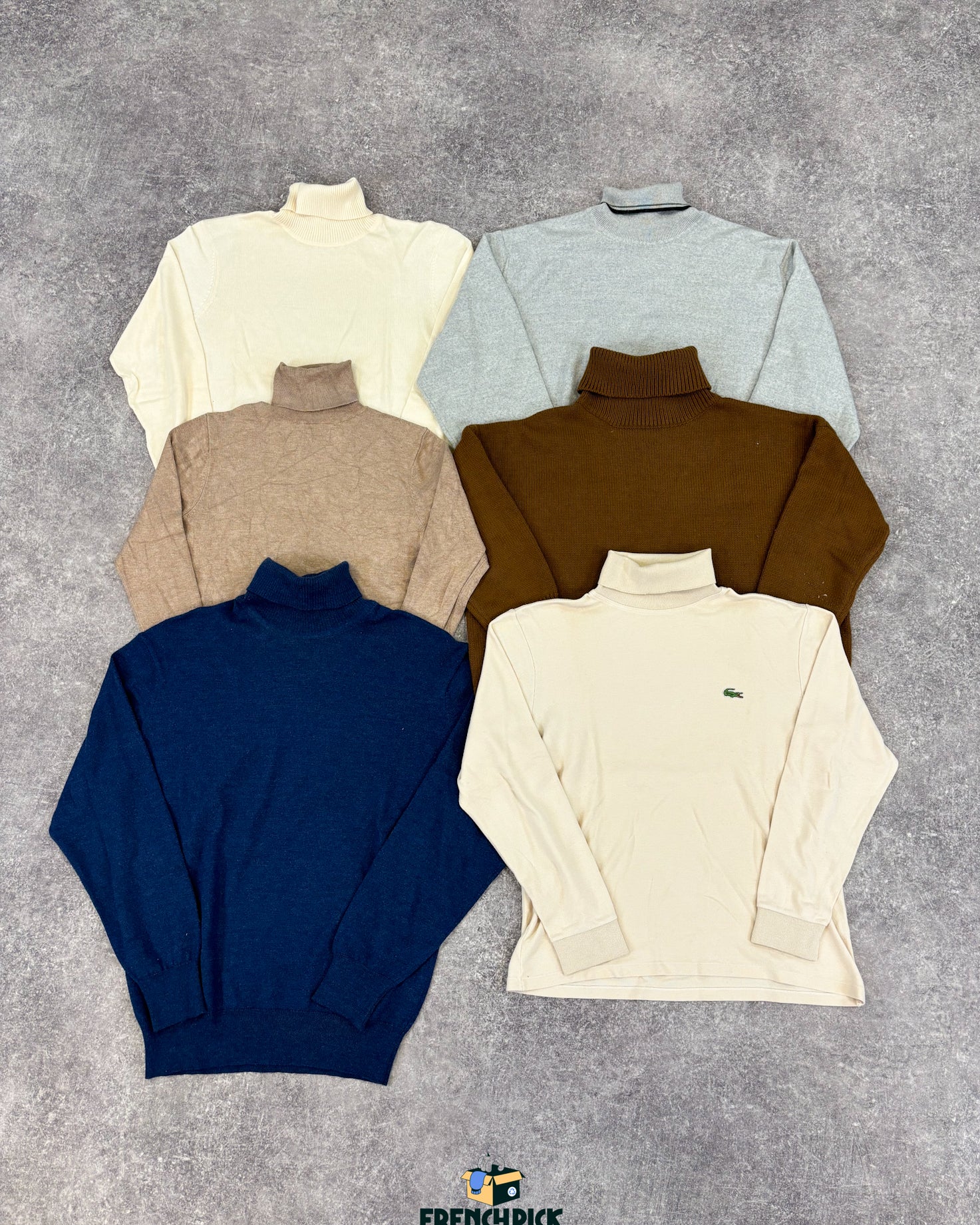 col-roulé-vintage-friperie-grossiste-seconde-main-lacoste