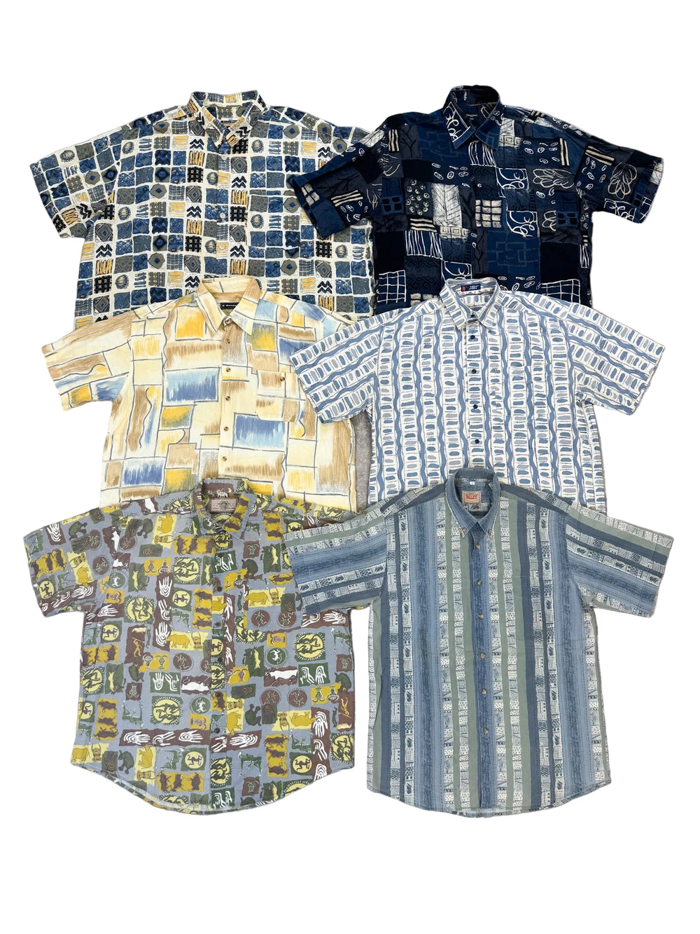 CHEMISE MOTIFS 90'S MANCHES COURTES