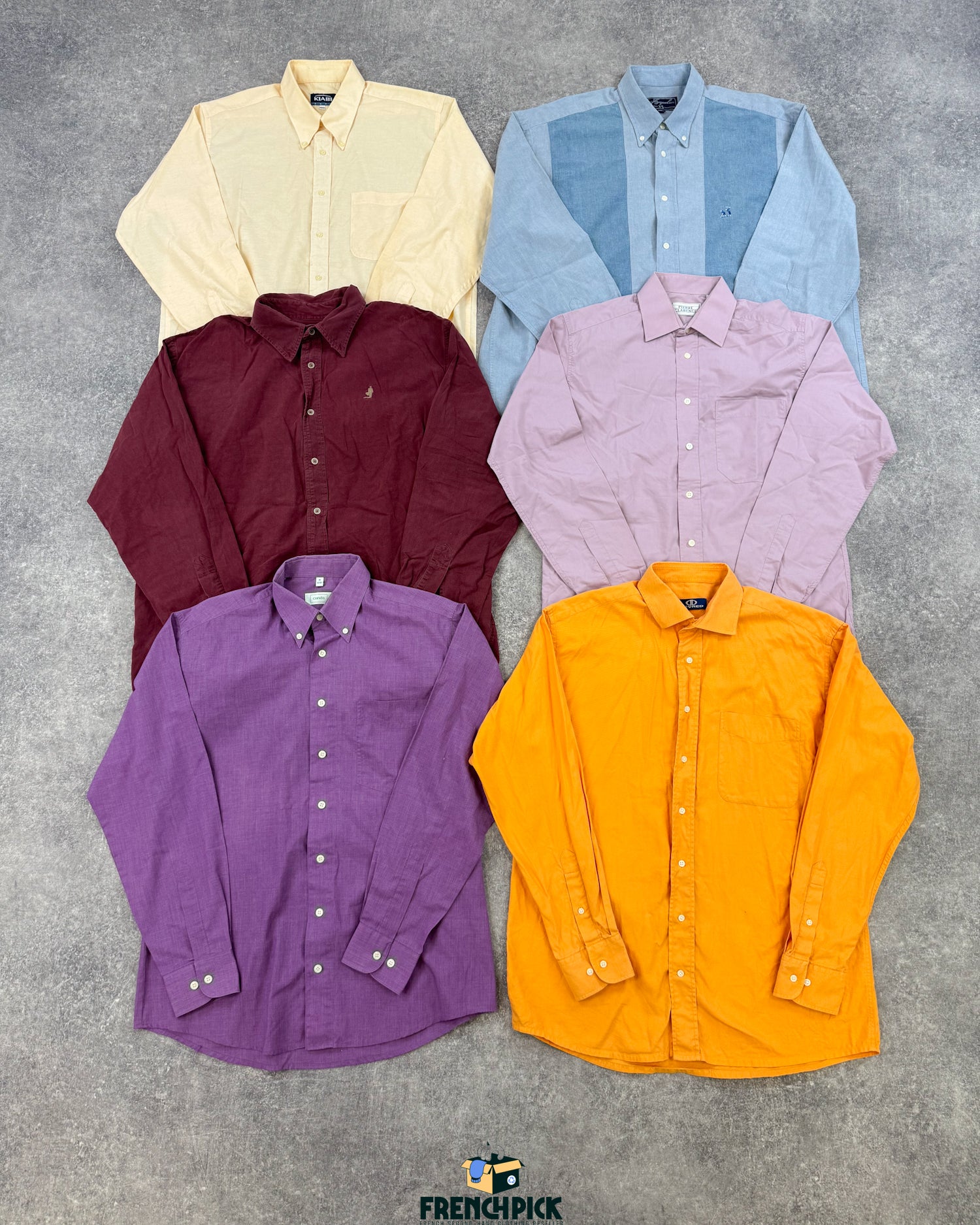 Chemise-couleur-colore-vintage-costume-vetements-tenues-soiree-homme-femme-vintage-vetement-grossiste-friperie-wholesaler-seconde-main-marque-occasion-textile-piece-annees-80-90-2000-2010-french-pick-reseller-vinted