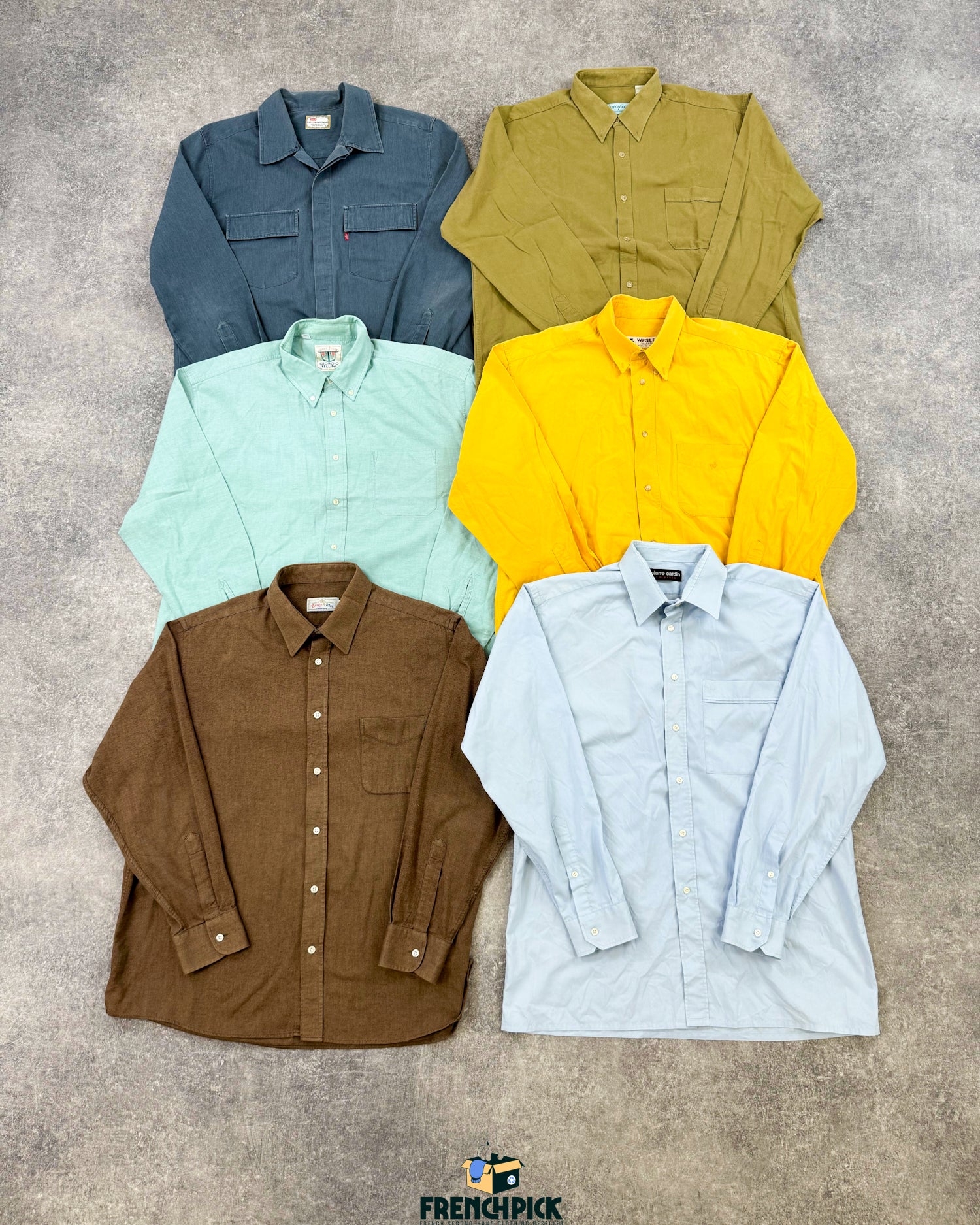 Chemise-couleur-colore-vintage-costume-vetements-tenues-soiree-homme-femme-vintage-vetement-grossiste-friperie-wholesaler-seconde-main-marque-occasion-textile-piece-annees-80-90-2000-2010-french-pick-reseller-vinted