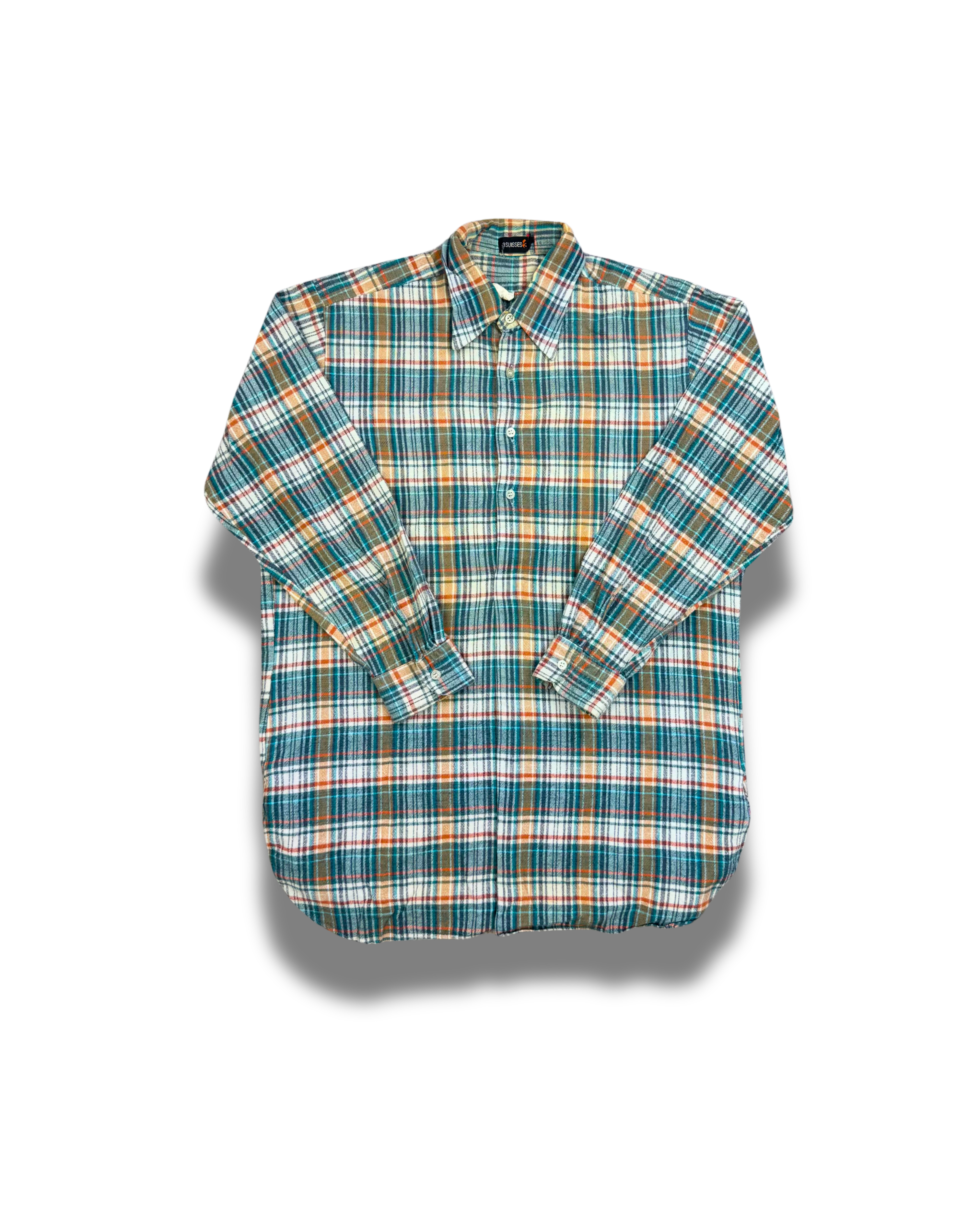 Chemise-de-travail-3-trois-boutons-carreaux-unie-vintage-vetements-homme-femme-vintage-vetement-grossiste-friperie-wholesaler-seconde-main-marque-occasion-textile-piece-annees-80-90-2000-2010-french-pick-reseller-vinted-reseller-vinted-vente-en-ligne