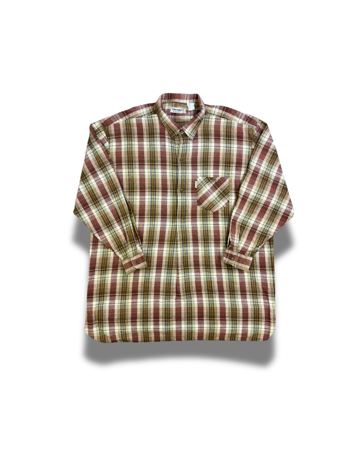 Chemise-de-travail-3-trois-boutons-carreaux-unie-vintage-vetements-homme-femme-vintage-vetement-grossiste-friperie-wholesaler-seconde-main-marque-occasion-textile-piece-annees-80-90-2000-2010-french-pick-reseller-vinted-reseller-vinted-vente-en-ligne