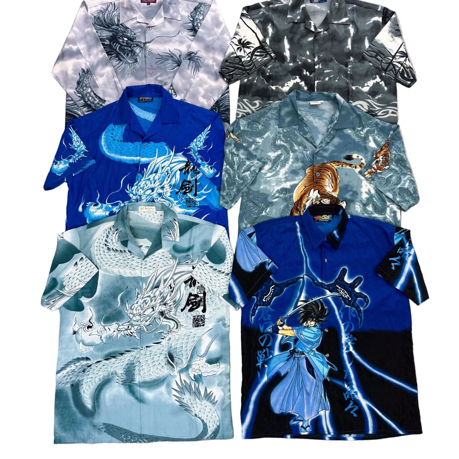 chemise-dragon-motifs-ete-motifs-plage-vacances-manches-courtes-homme-femme-vintage-vetement-grossiste-friperie-wholesaler-seconde-main-marque-occasion-textile-piece-annees-80-90-2000-2010-french-pick-reseller-vinted-vente-en-ligne