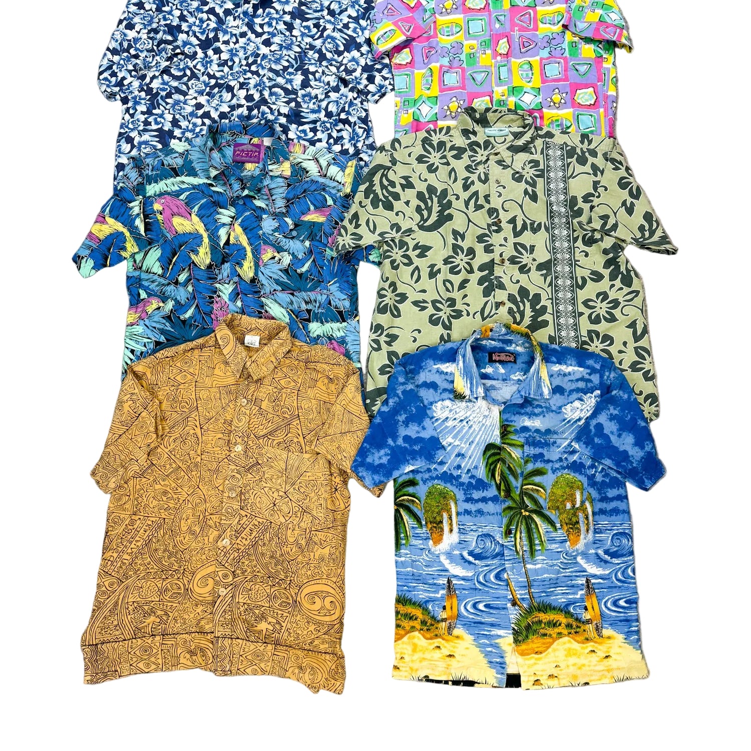 chemise-hawai-hawaienne-ete-motifs-plage-vacances-manches-courtes-homme-femme-vintage-vetement-grossiste-friperie-wholesaler-seconde-main-marque-occasion-textile-piece-annees-80-90-2000-2010-french-pick-pick-reseller-vinted-vente-en-ligne