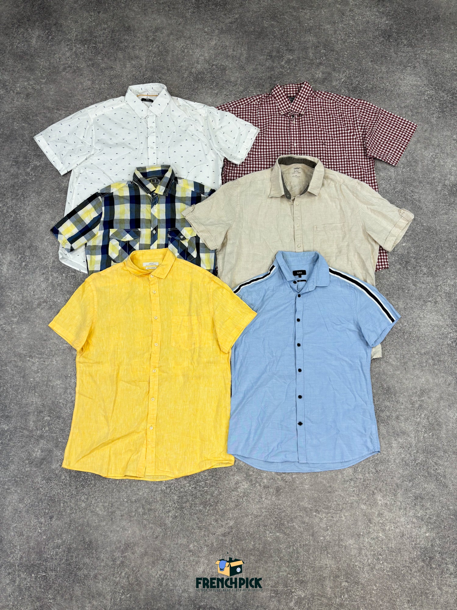 chemise-manches-courtes-homme-vintage-vetement-grossiste-friperie-wholesaler-seconde-main-marque-occasion-textile-piece-80-90-2000-2010-french-pick