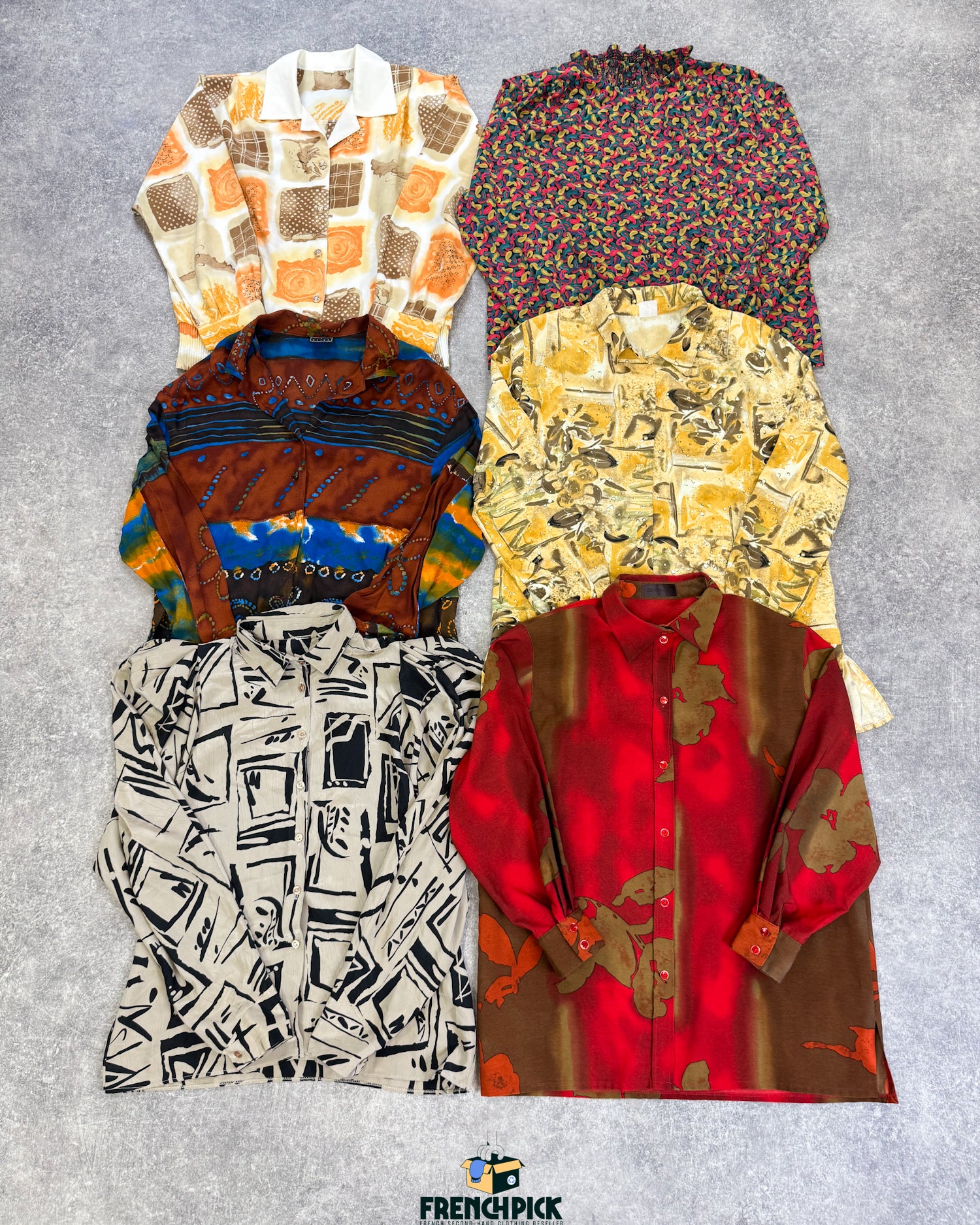 CHEMISIER MOTIFS MANCHES LONGUES - 20 KG