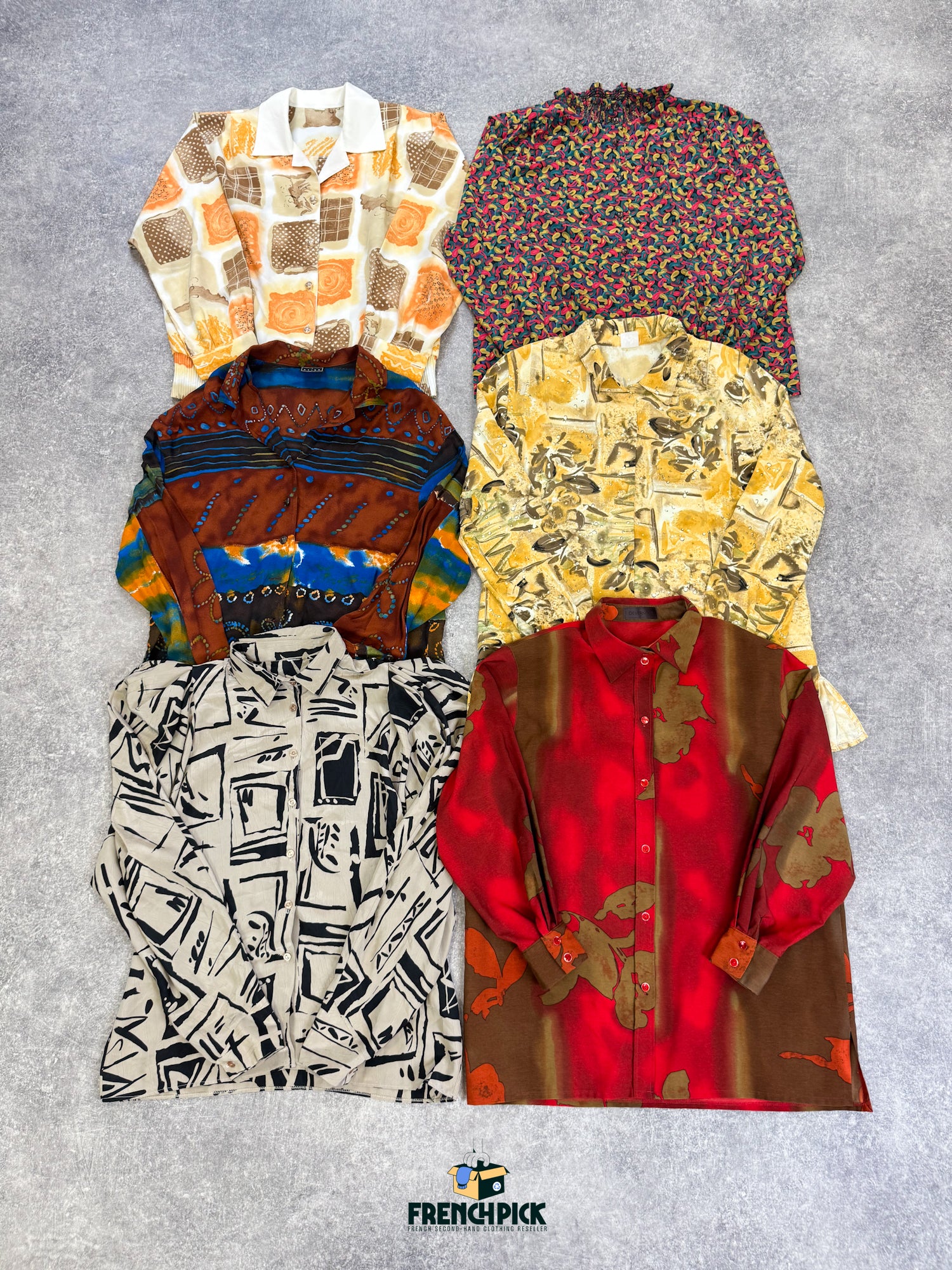 CHEMISIER MOTIFS MANCHES LONGUES - 20 KG