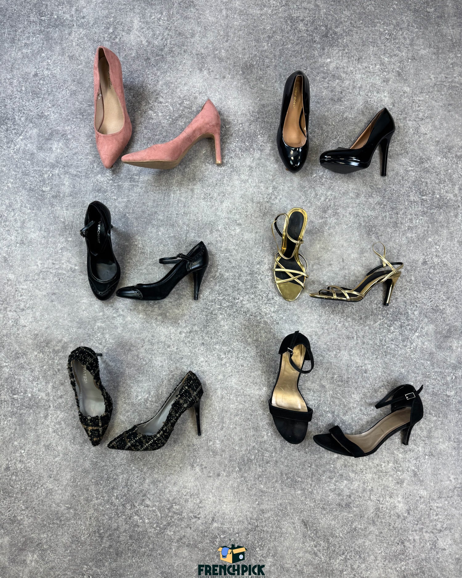 chaussures-a-talons-escarpins-compenses-toile-cuir-soiree-ballerines-femme-moderne-vetement-grossiste-friperie-wholesaler-seconde-main-marque-occasion-textile-piece-80-90-2000-2010-french-pick