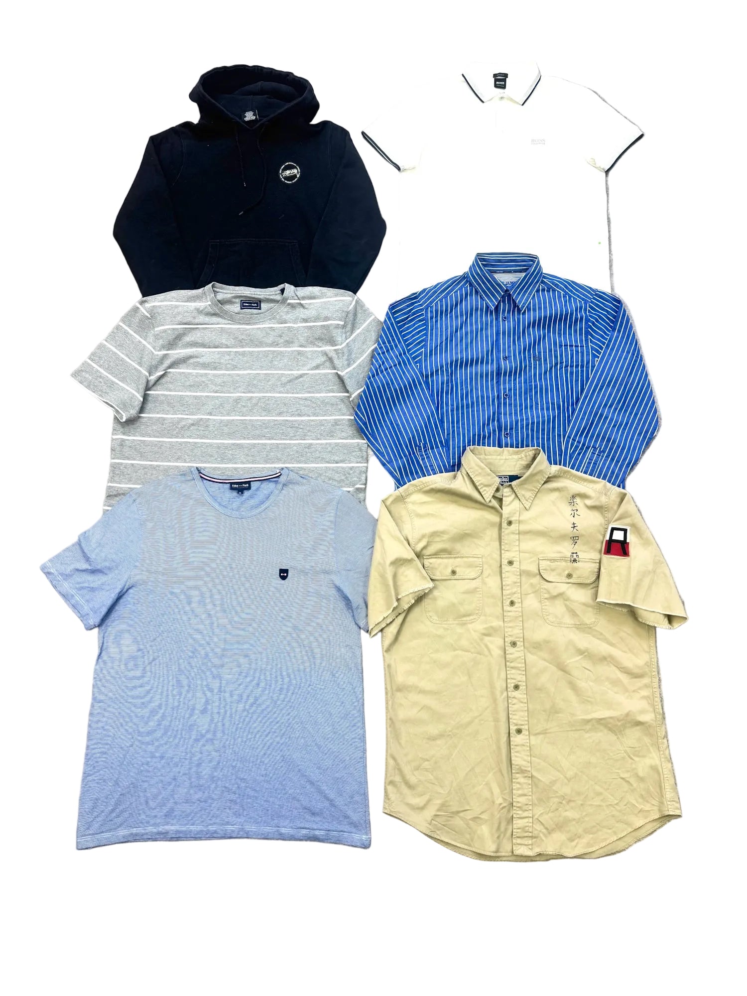 vetements-marques-haut-de-gamme-Cos-Sandro-Diesel-IKKS-stone-island-Aigle-The-Kooples-Gant-Calvin-Klein-Pierre-Cardin-Hugo-Boss-homme-ete-moderne-vetement-grossiste-friperie-wholesaler-seconde-main-occasion-textile-piece-80-90-2000-2010-french-pick-vente-en-ligne
