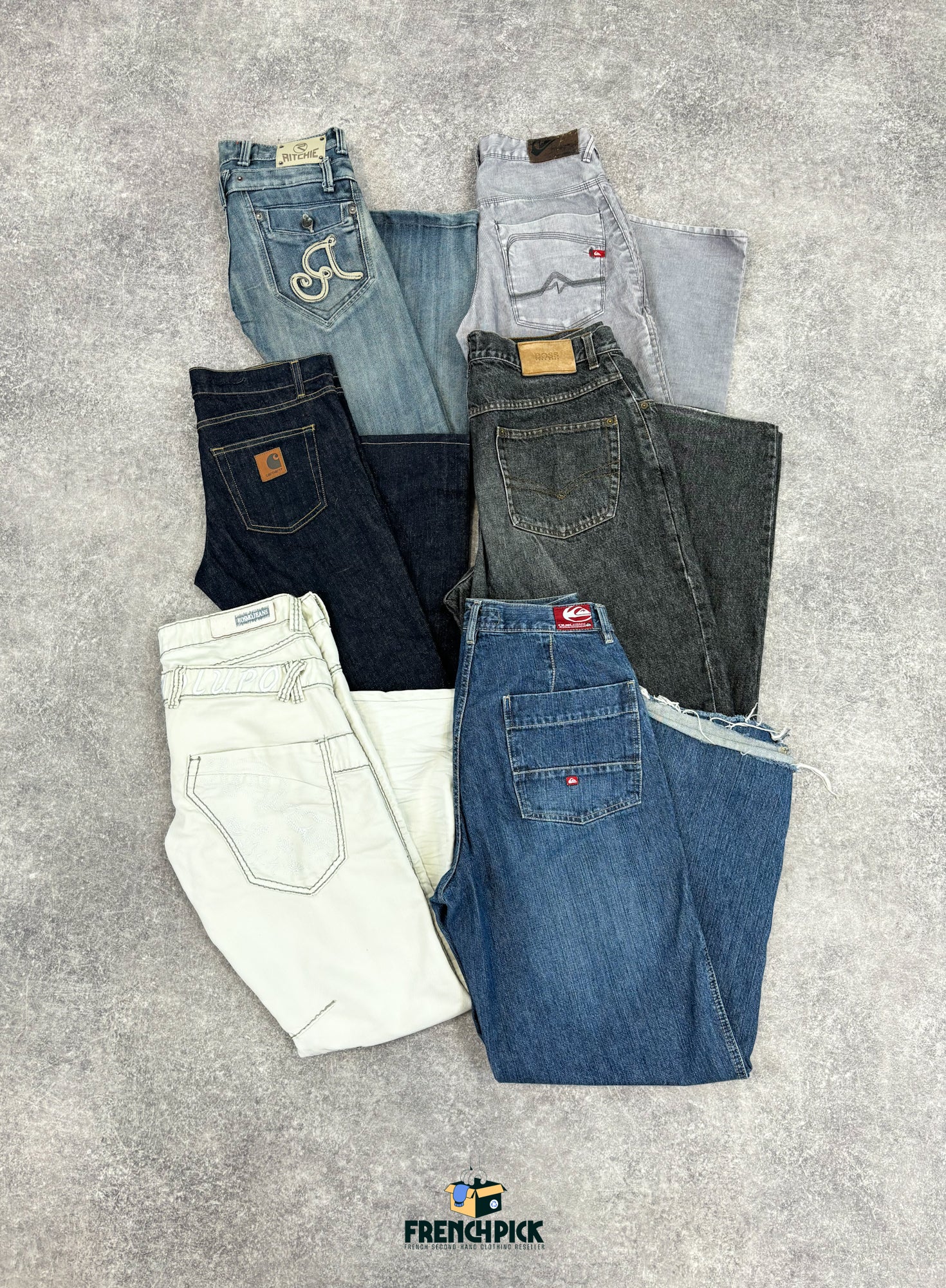 BOX JEAN Y2K Homme - Grossiste - seconde main - Friperie