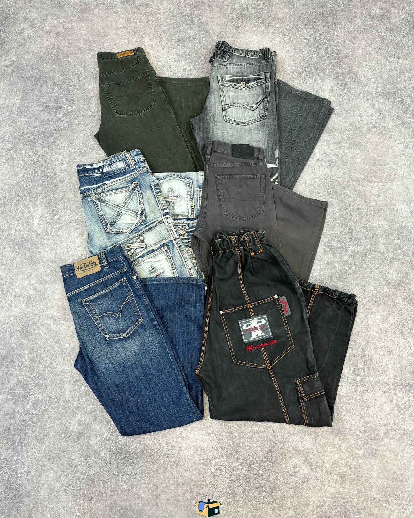 BOX JEAN Y2K Homme - Grossiste - seconde main - Friperie
