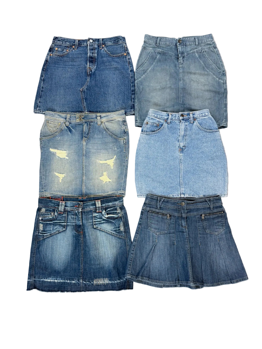 JUPE EN JEAN COURTE 80'S 90'S