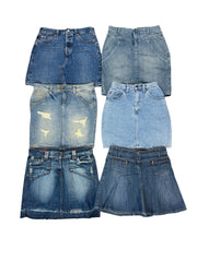 JUPE EN JEAN COURTE 80'S 90'S