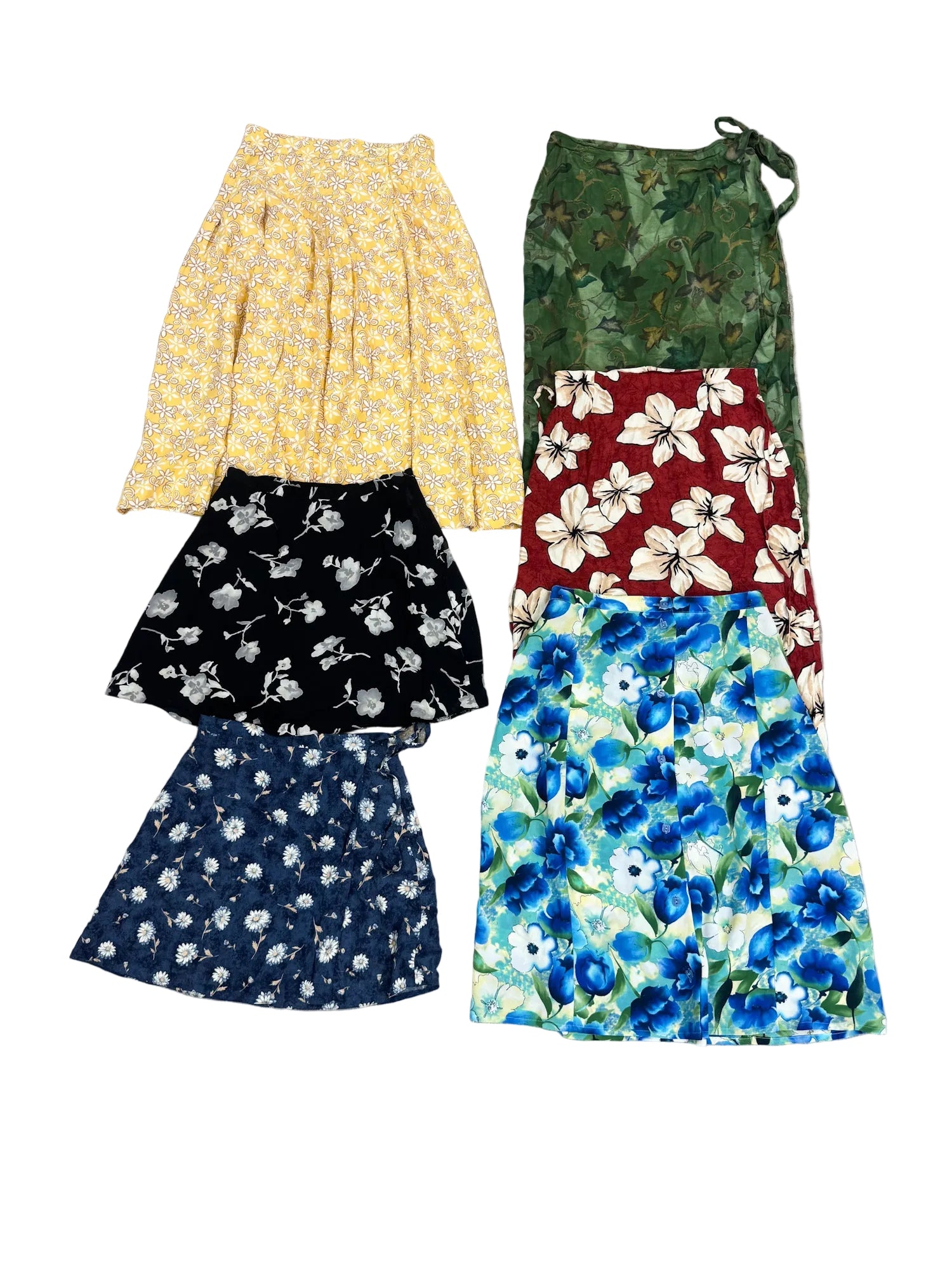 jupe-vintage-fleurs-fleurie-femme-unie-a-motifs-ete-hiver-vetement-grossiste-friperie-wholesaler-seconde-main-marque-occasion-textile-piece-80-90-2000-2010-Y2K-french-pick-reseller-vinted