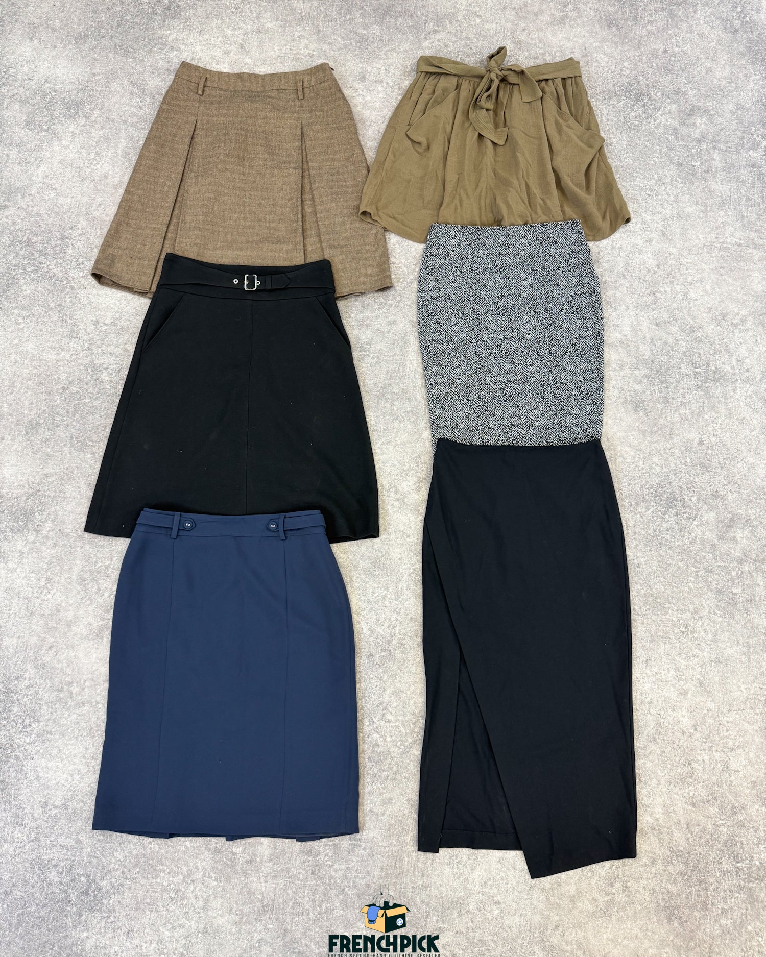 jupe-mi-longue-hiver-femme-moderne-vintage-vetement-grossiste-friperie-wholesaler-seconde-main-occasion-textile-piece-80-90-2000-2010-french-pick