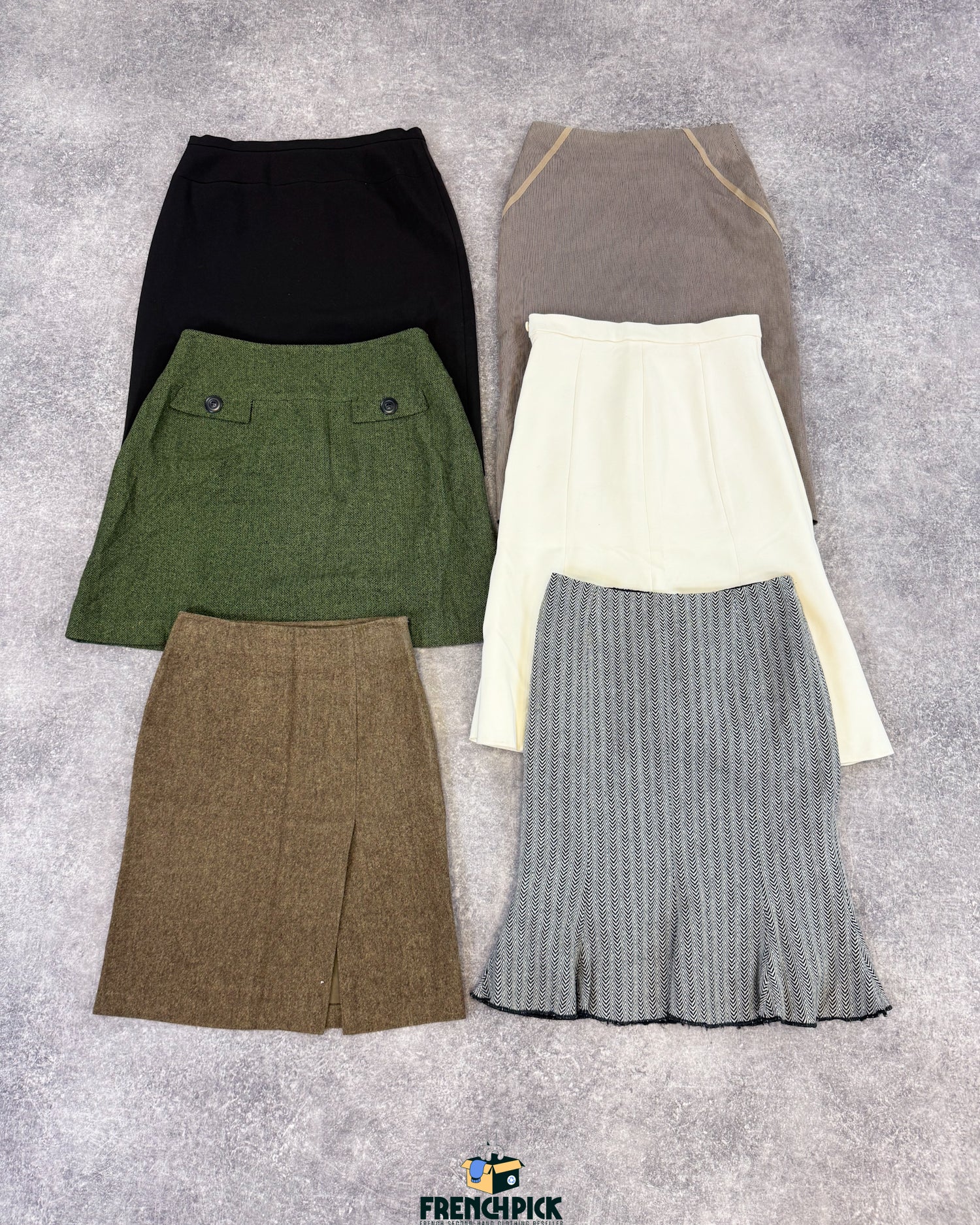 jupe-mi-longue-hiver-femme-moderne-vintage-vetement-grossiste-friperie-wholesaler-seconde-main-occasion-textile-piece-80-90-2000-2010-french-pick