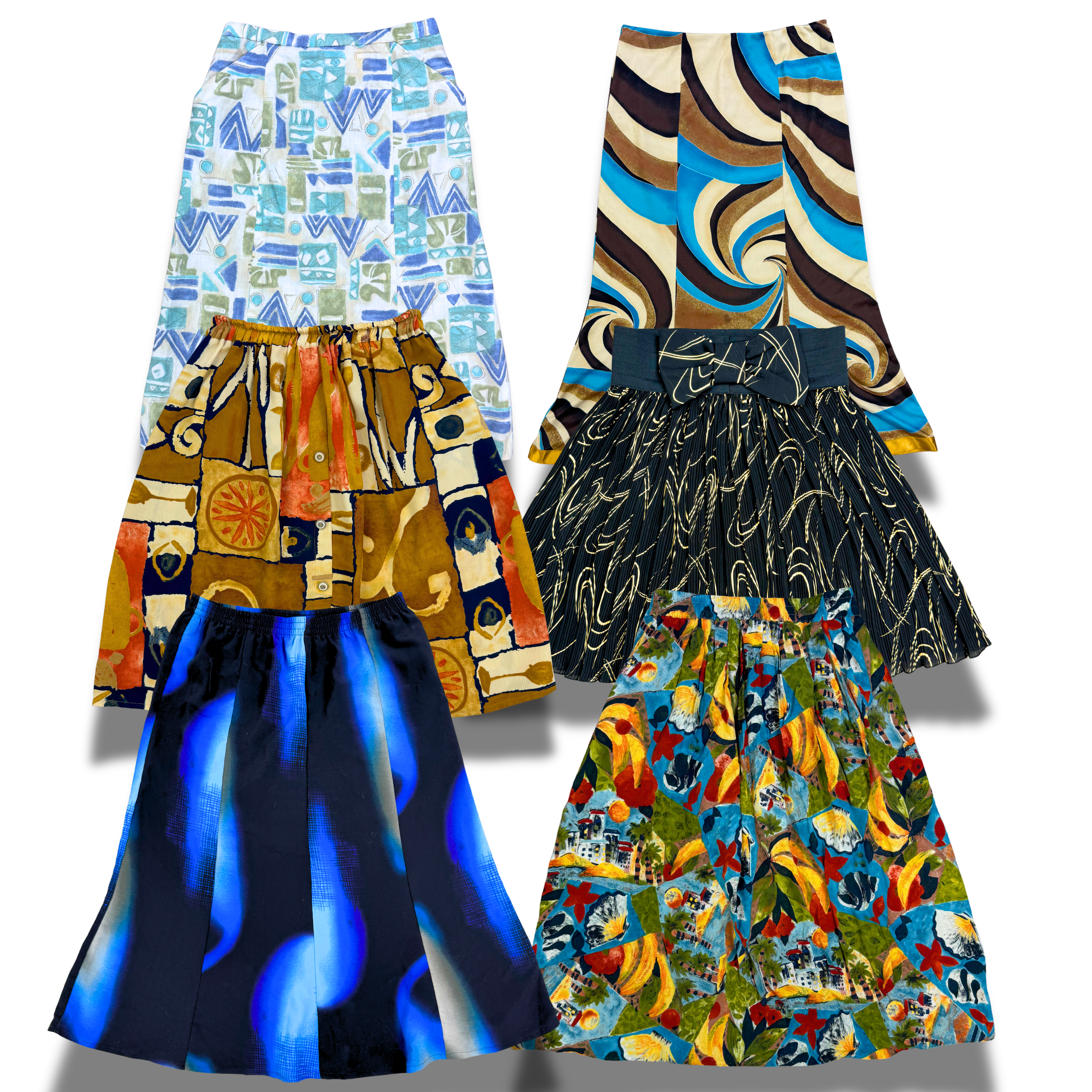 jupe-fluide-à-motifs-vintage-femme-moderne-vetements-vintage-moderne-grossiste-friperie-fripe-wholesaler-seconde-main-marque-occasion-textile-piece-annees-80-90-2000-2010-french-pick-reseller-vinted-reseller-vinted-vente-en-ligne