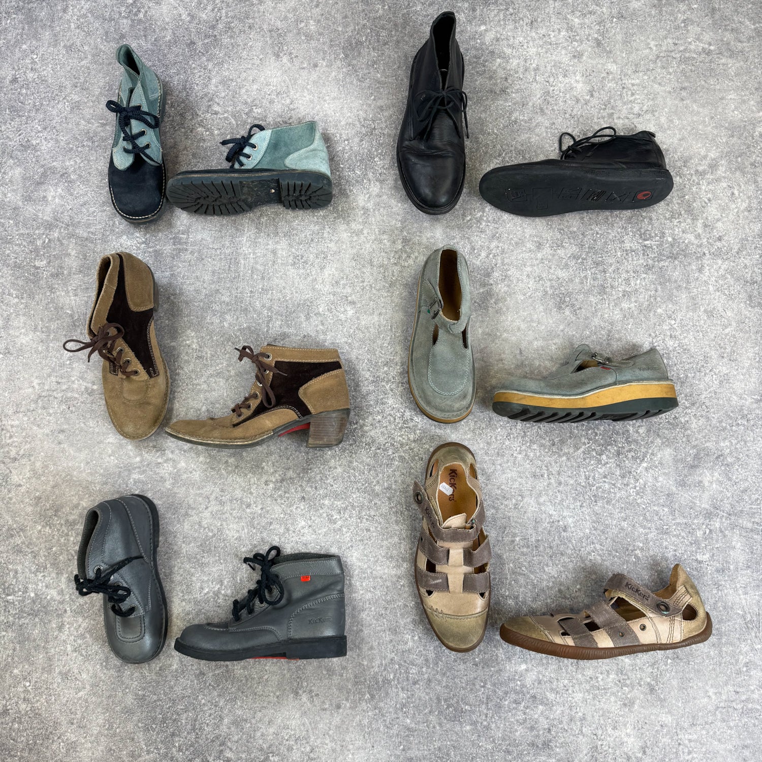 chaussures-marque-kickers-femme-vintage-moderne-vetement-grossiste-friperie-wholesaler-seconde-main-marque-occasion-textile-piece-80-90-2000-2010-french-pick