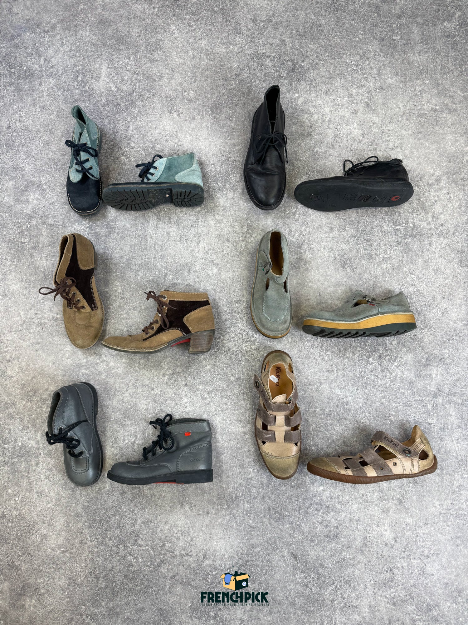 chaussures-marque-kickers-femme-vintage-moderne-vetement-grossiste-friperie-wholesaler-seconde-main-marque-occasion-textile-piece-80-90-2000-2010-french-pick