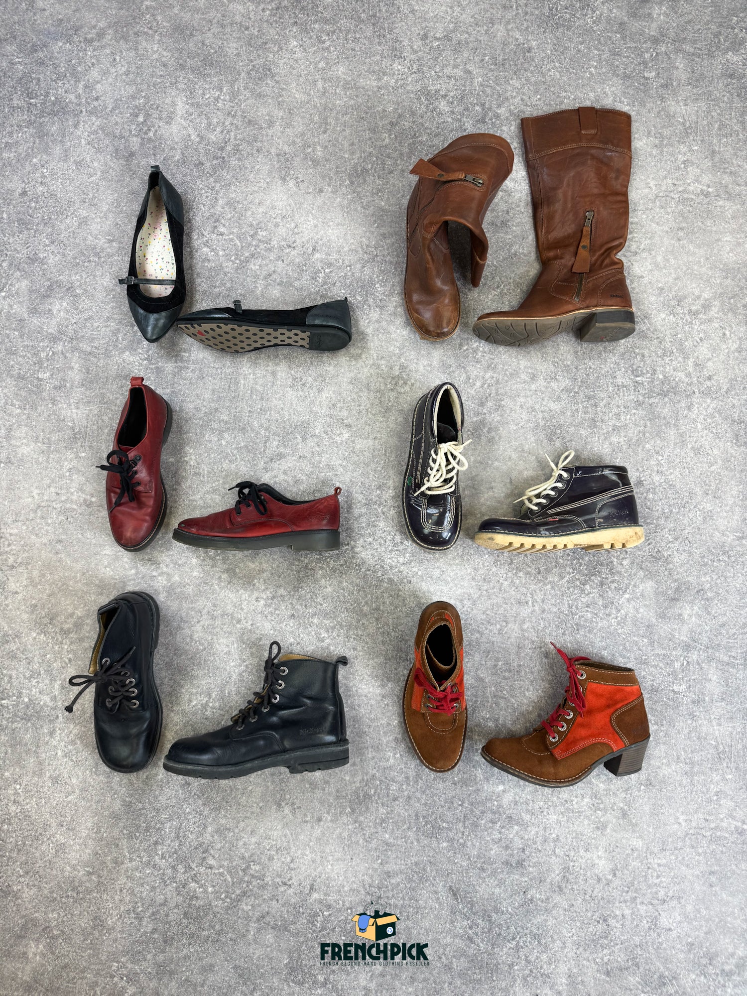 chaussures-marque-kickers-femme-vintage-moderne-vetement-grossiste-friperie-wholesaler-seconde-main-marque-occasion-textile-piece-80-90-2000-2010-french-pick